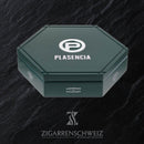 Plasencia Alma Fuerte Colorado Claro Sixto I, geschlossene 10er Zigarrenkiste aus Holz mit Plasencia Logo