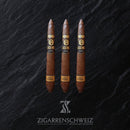 Plasencia Alma Fuerte Generación V, 3er Zigarren Etui mit drei Salomón Zigarren