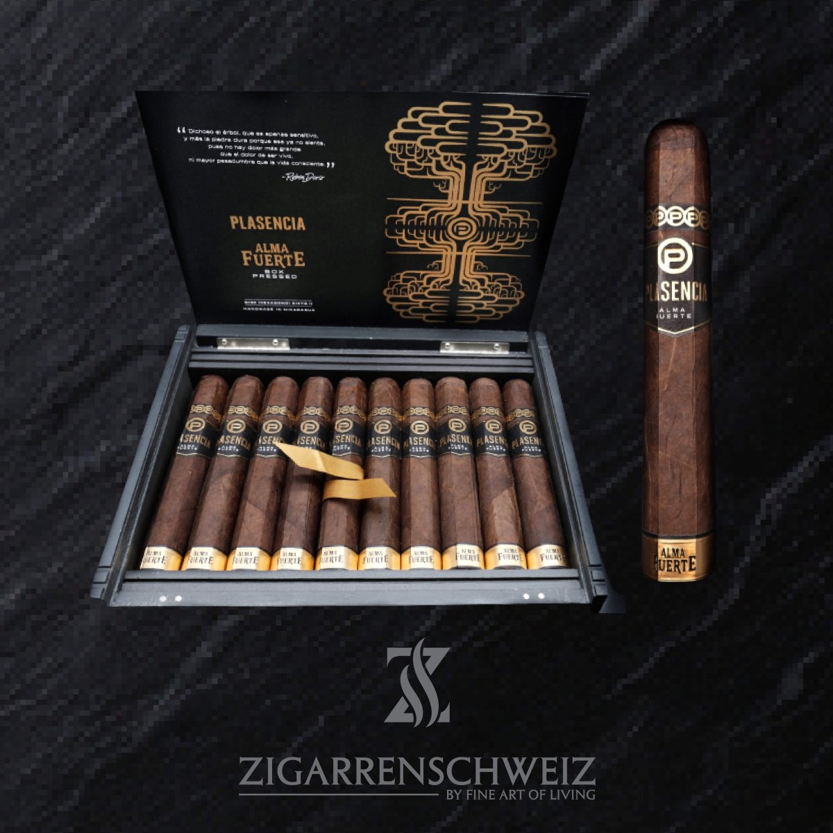 Plasencia Alma Fuerte Sixto II (2) Zigarre - Zigarrenschweiz Online Zigarren Boutique - 