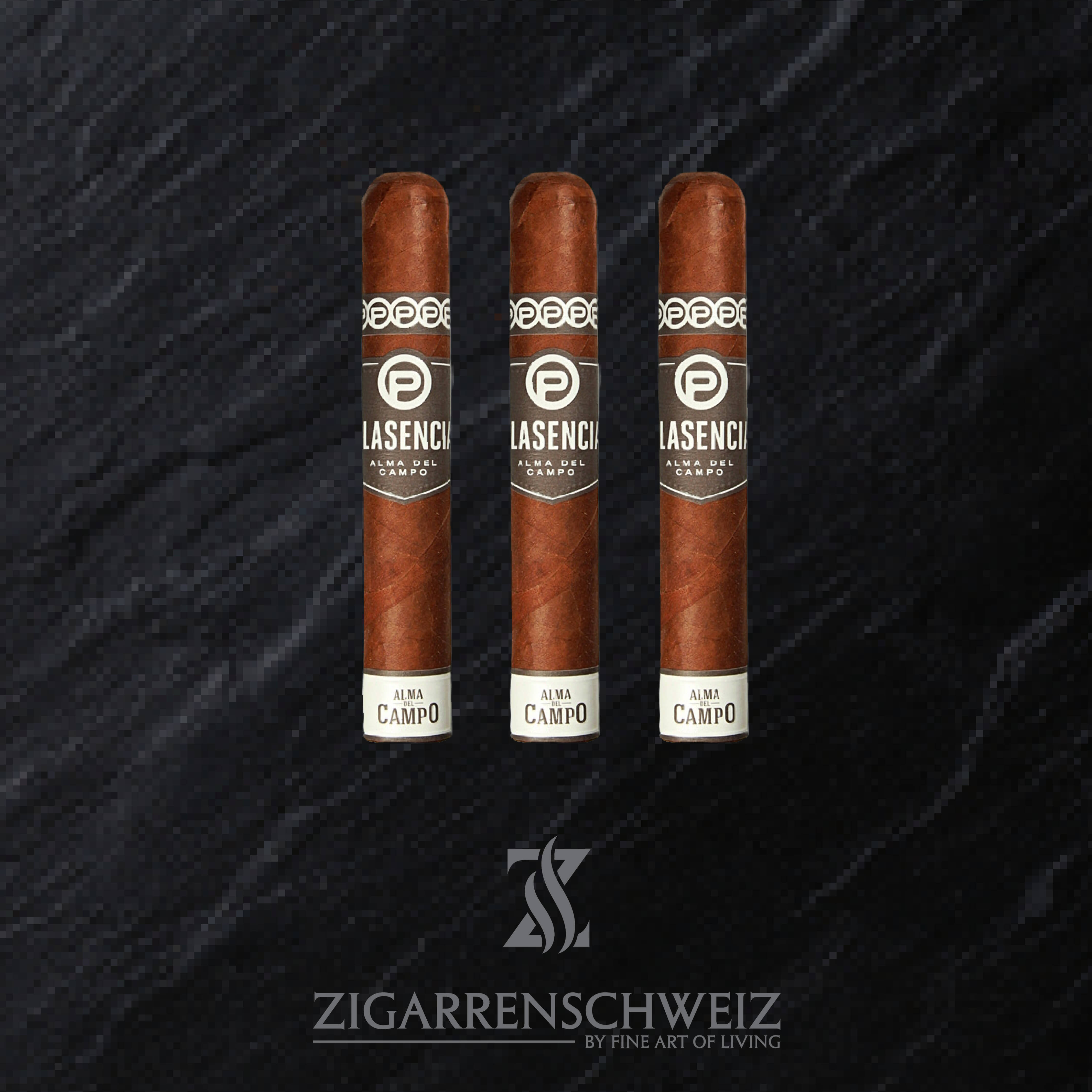 3er Etui Plasencia Alma del Campo Tribu Zigarren im Robusto Format