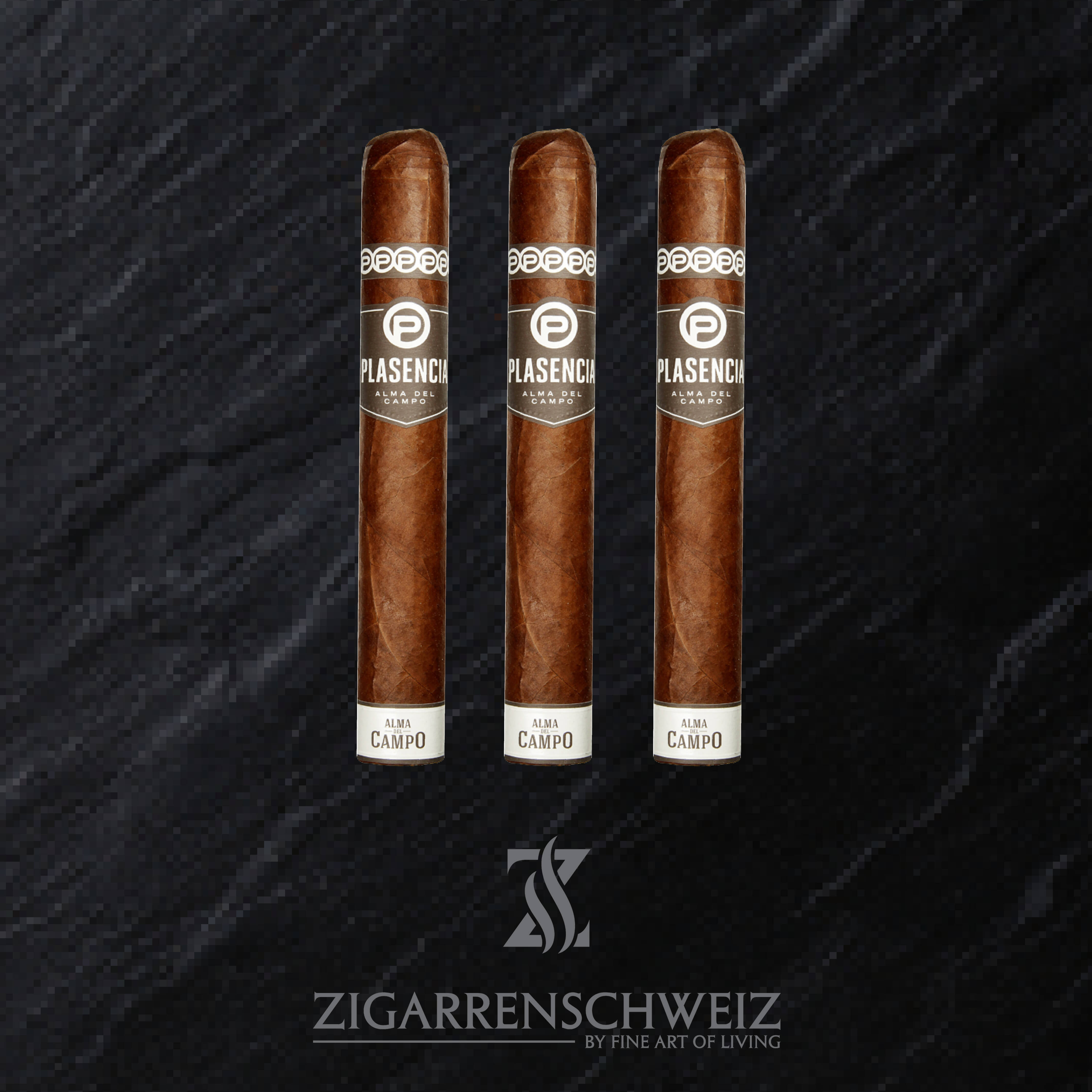 3er Etui Plasencia Alma del Campo Sendero Zigarren im Toro Gordo Format