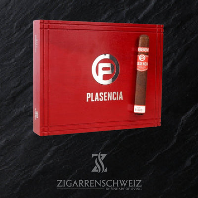 Plasencia Alma del Fuego Concepción, geschlossene 10er Zigarrenkiste aus Holz mit Plasencia Logo
