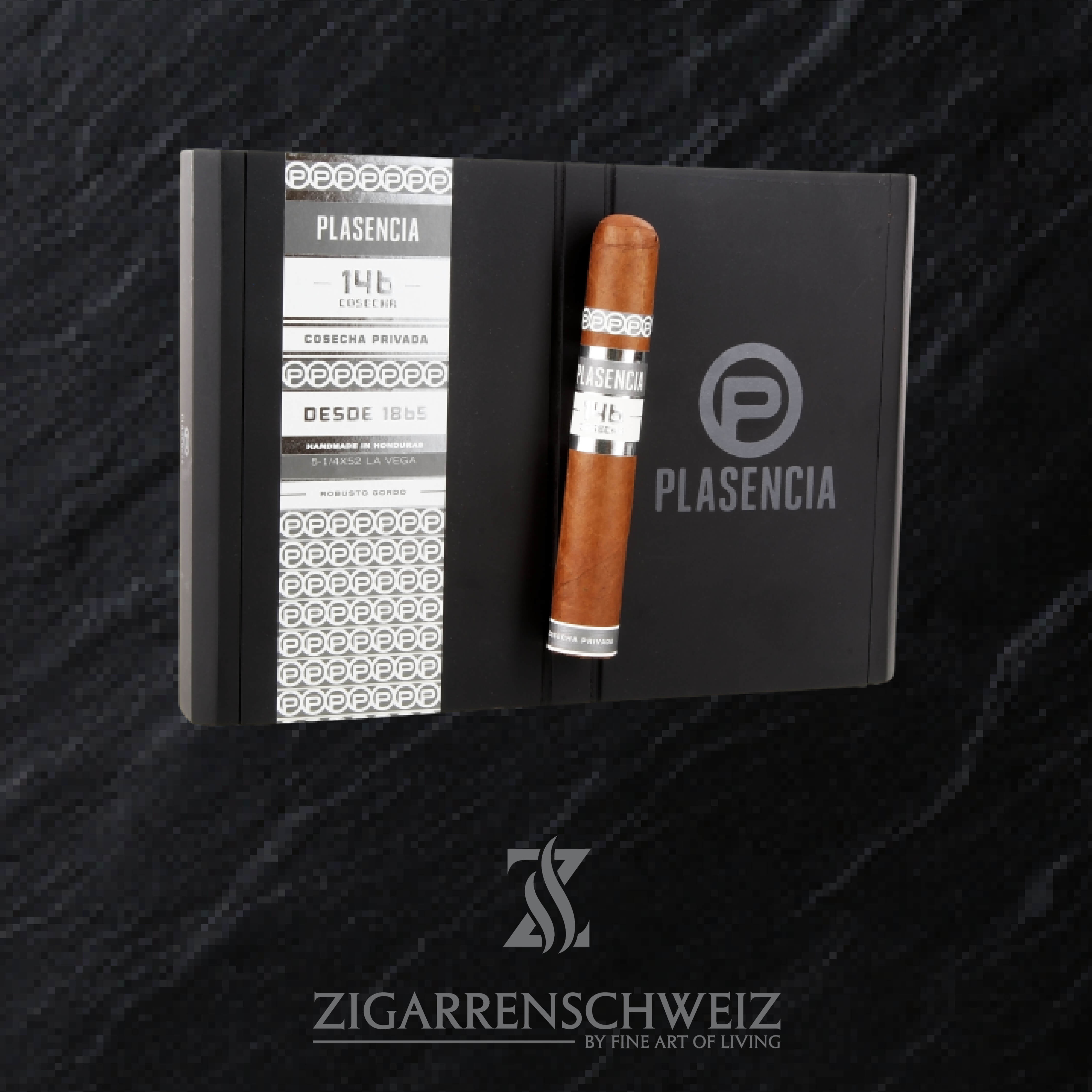 geschlossene Kiste Plasencia Cosecha 146 La Vega Zigarren im Robusto Gordo Format