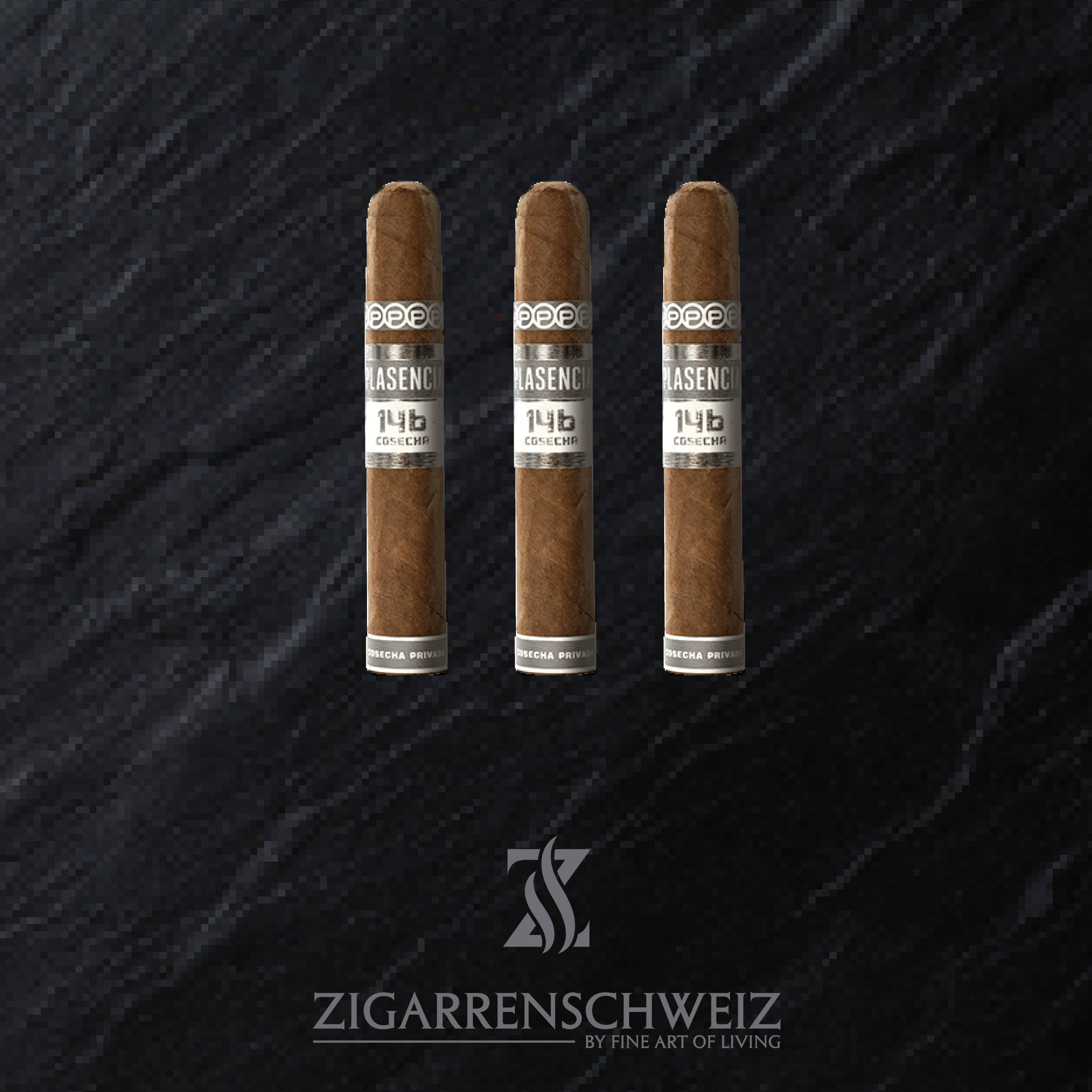 3er Etui Plasencia Cosecha 146 La Musica Zigarren im Robusto Format