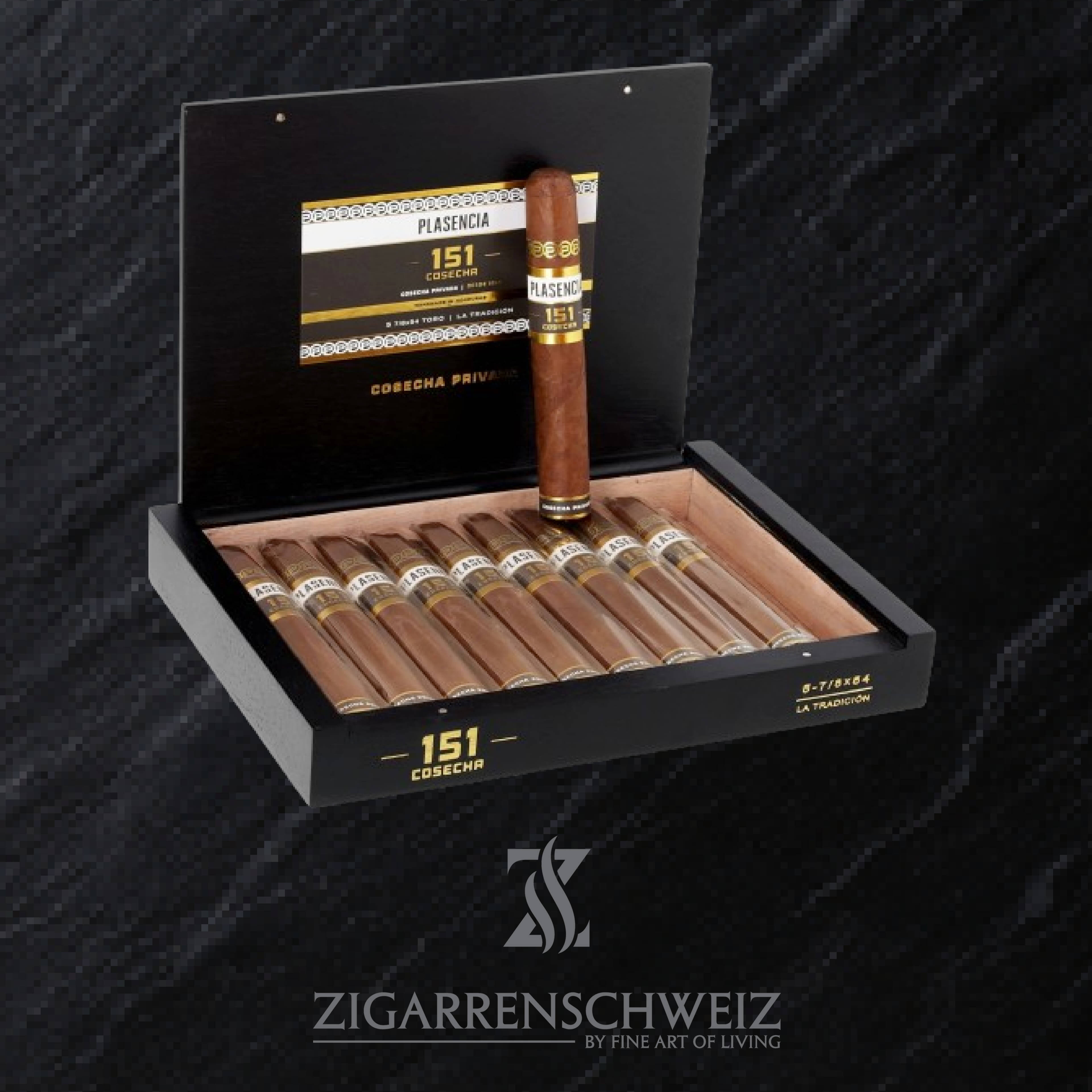 Plasencia Cosecha 151 Toro (La Tradicion) Zigarren Kiste offen