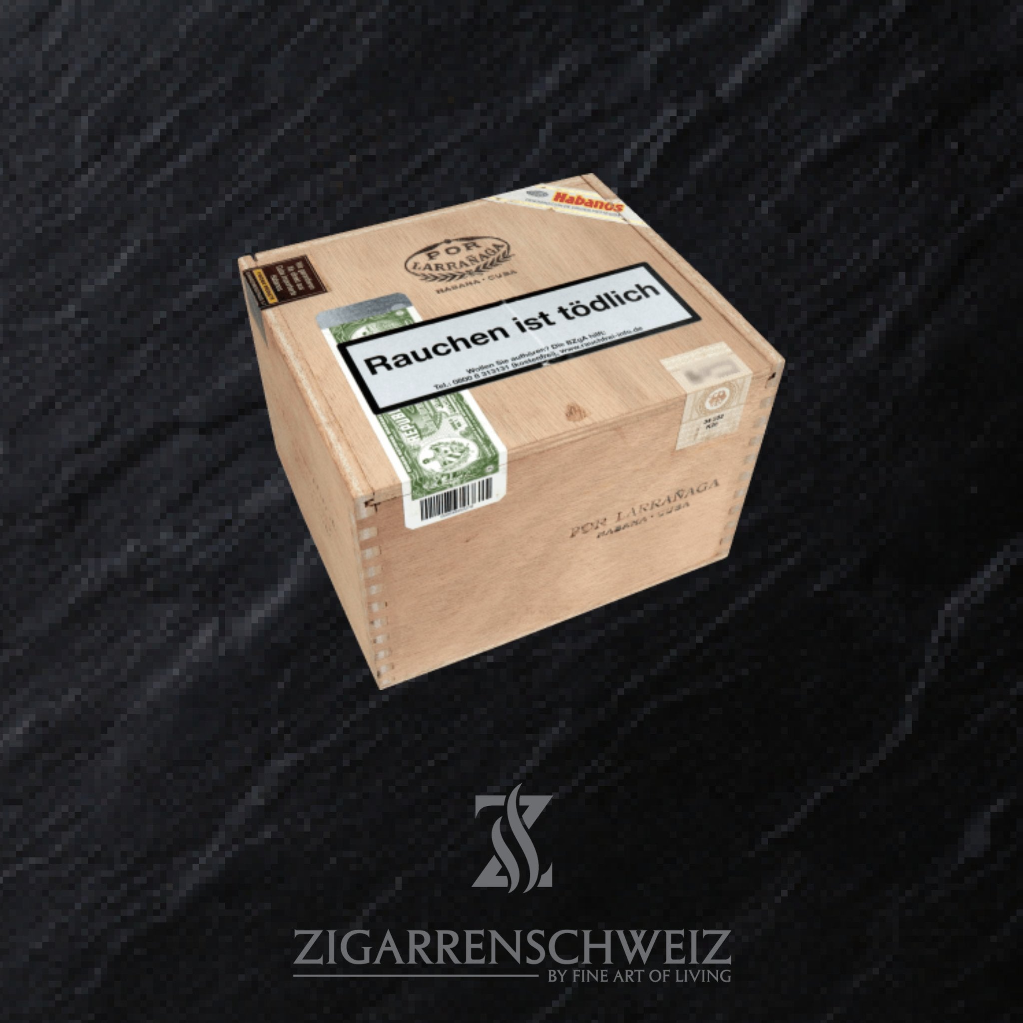 geschlossene Kiste Por Larranaga Zigarren im Petit Coronas Format