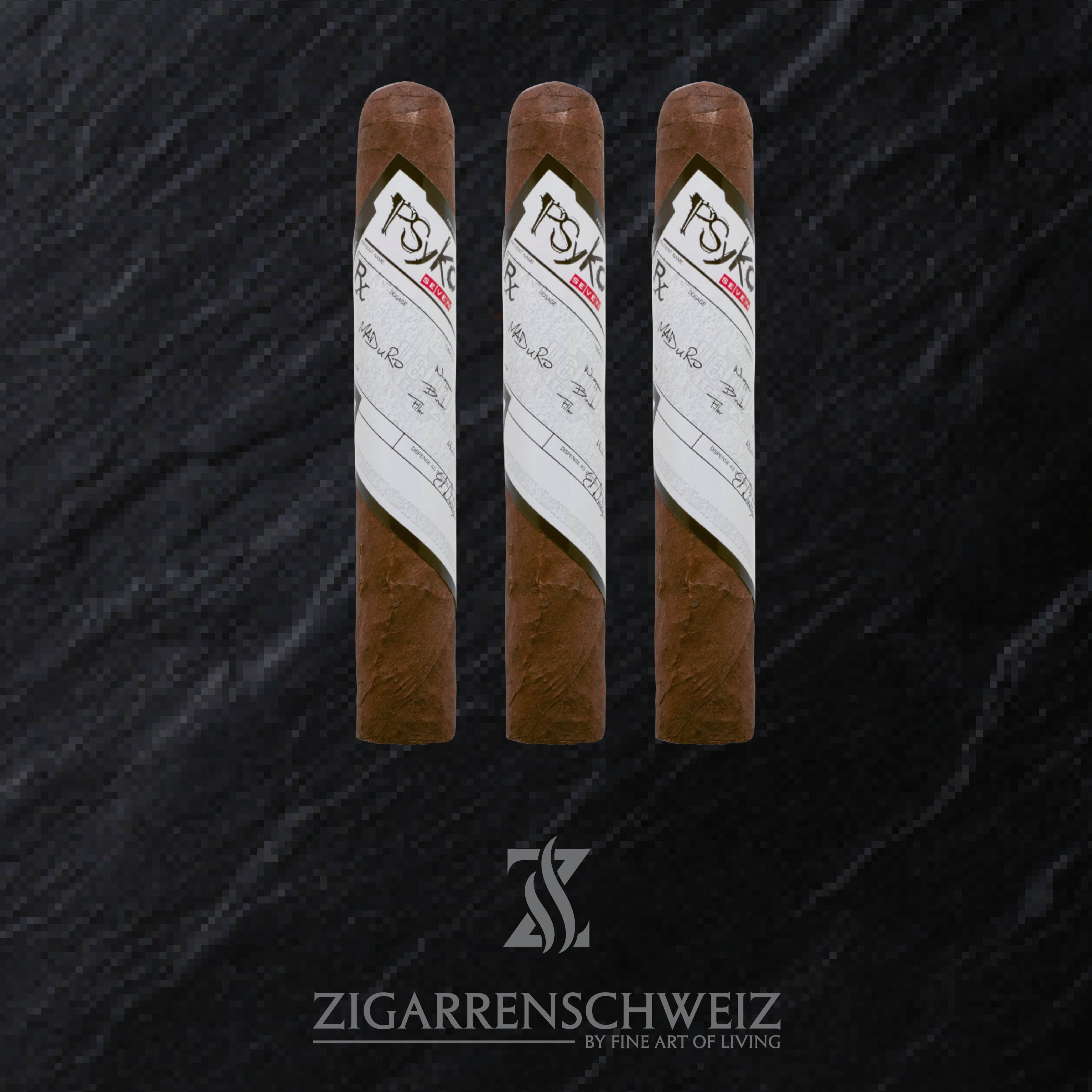 PSyKO SEVEN Maduro Gordo Zigarren 3er Etui von Zigarren Schweiz