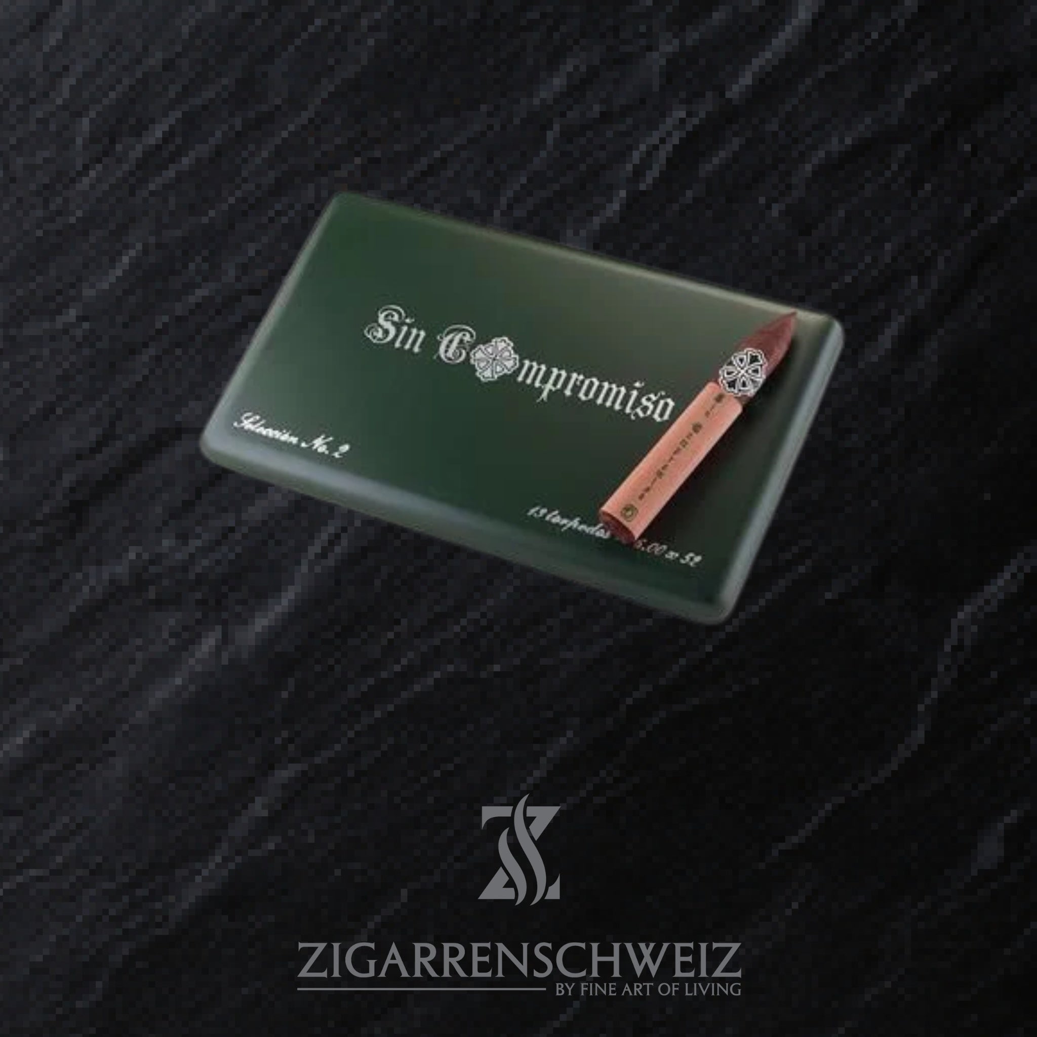 geschlossene Kiste SAKA Sin Compromiso No. 2 Zigarren im Torpedo Format