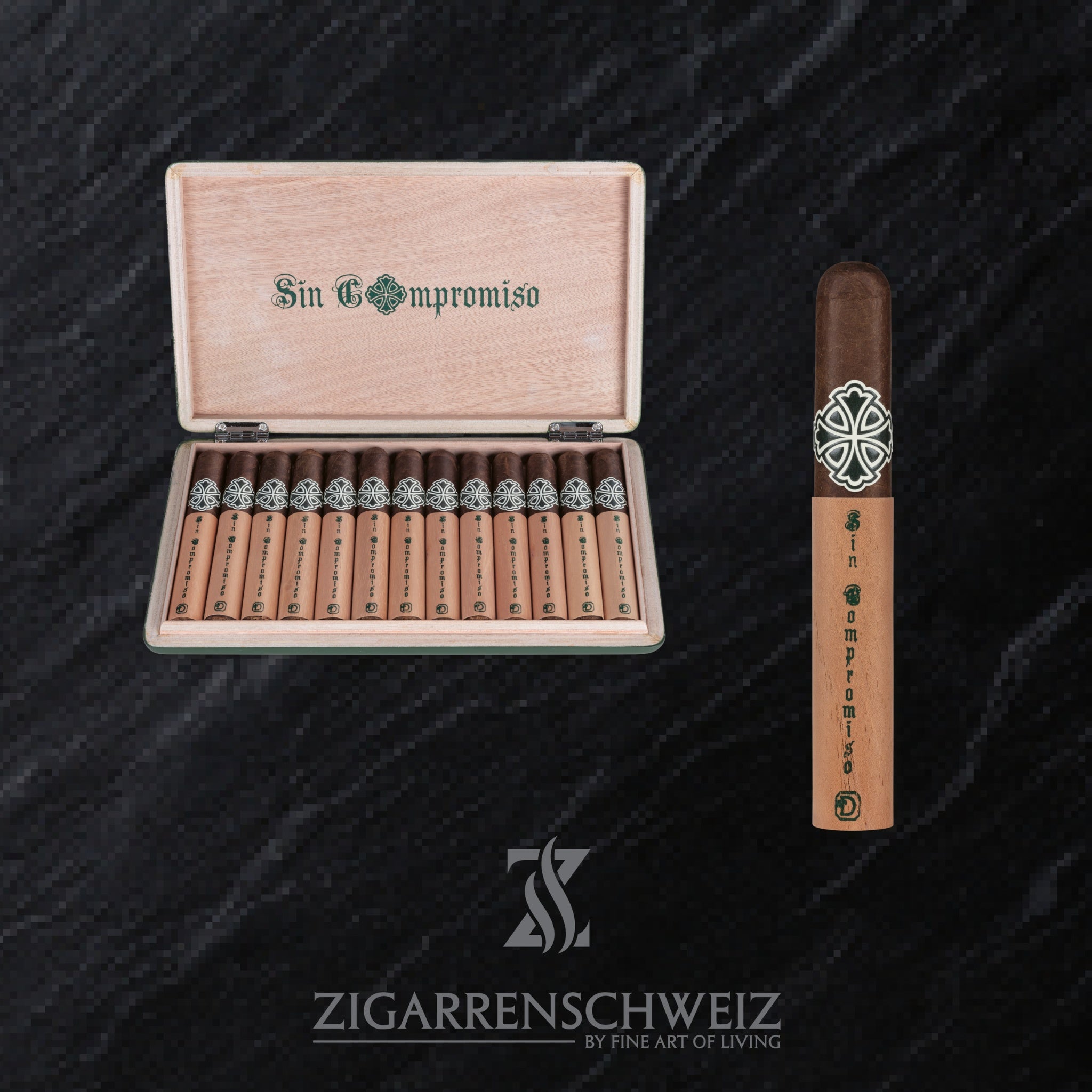 offene Kiste SAKA Sin Compromiso No. 5 Zigarren im Toro Grande Format