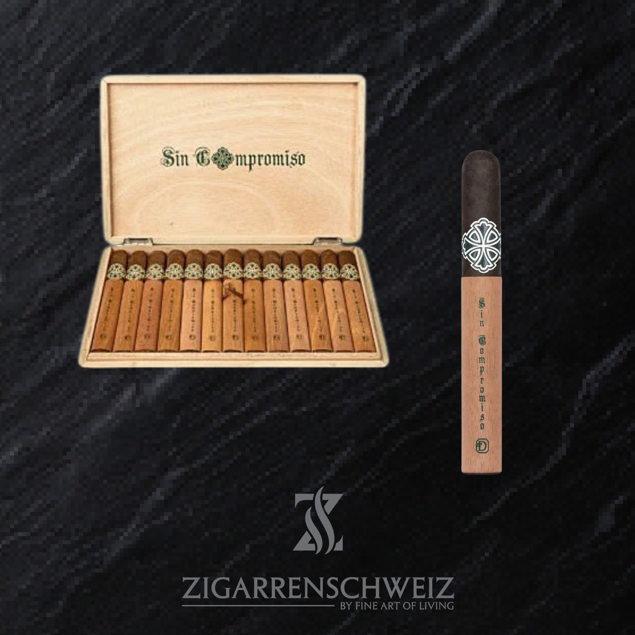 offene Kiste SAKA Sin Compromiso No. 7 Zigarren im Double Corona Format