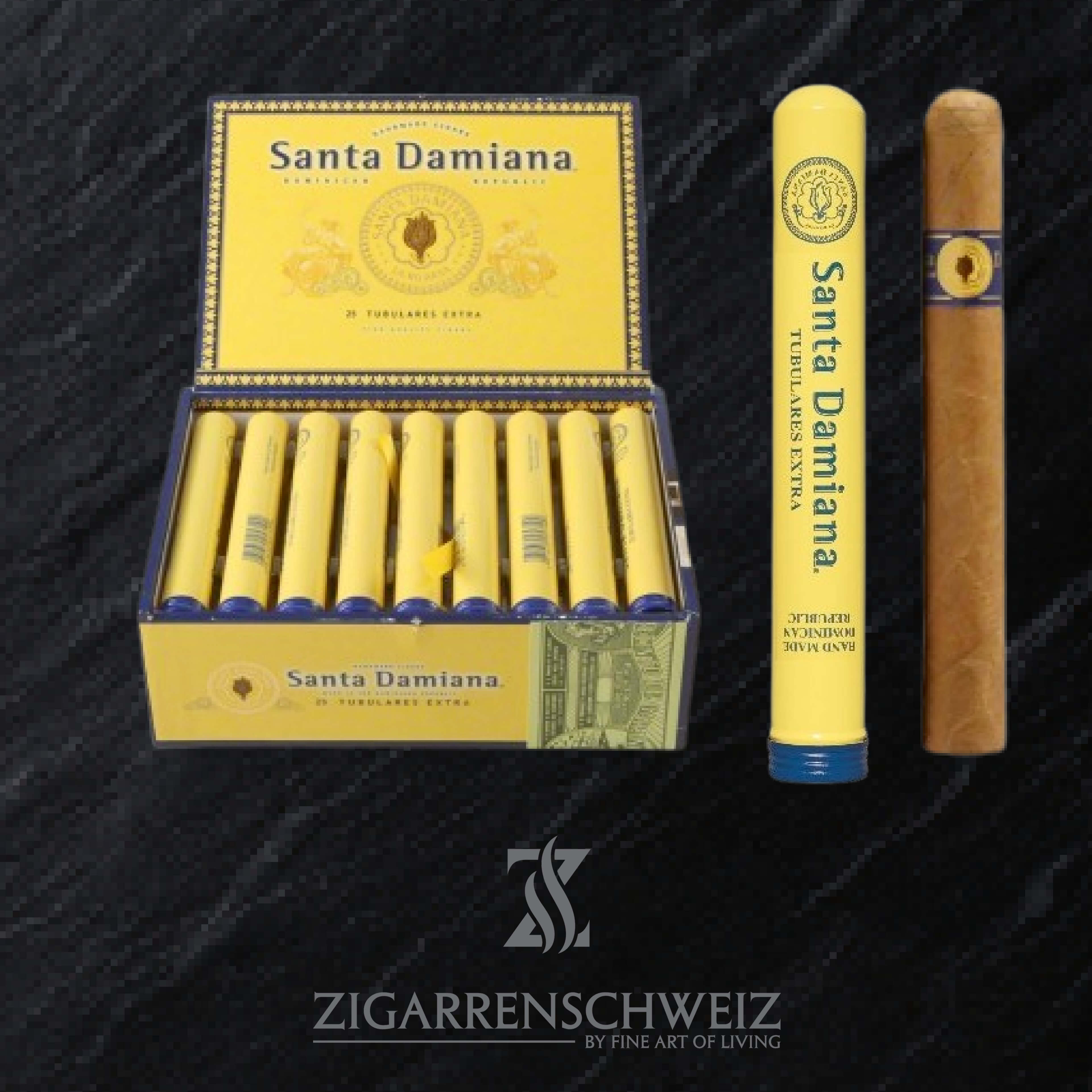 Santa Damiana Classic Tubulares Extra Zigarren Kiste offen