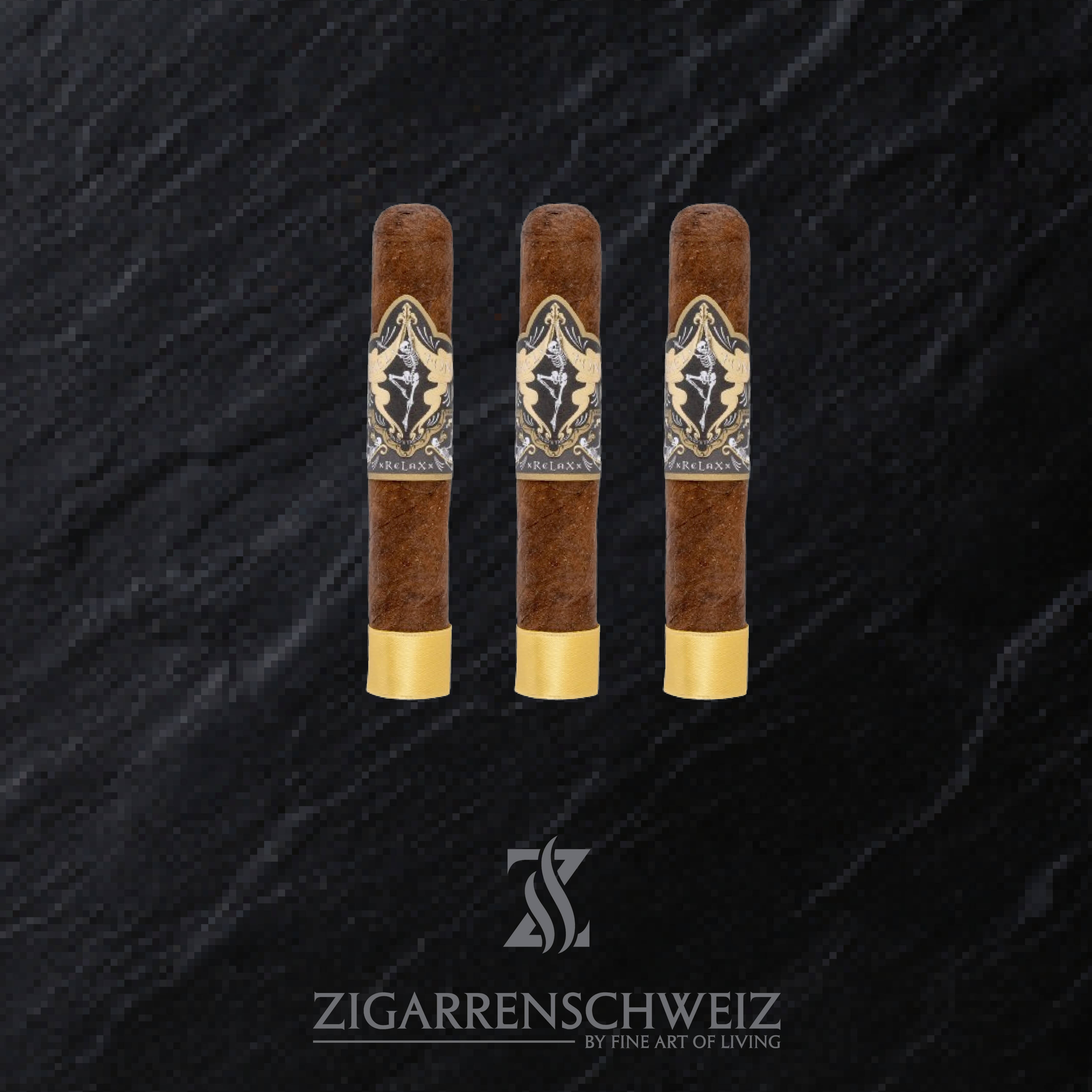 Skel Ton x RELAX x Robusto Zigarren 3er Etui von Zigarren Etui