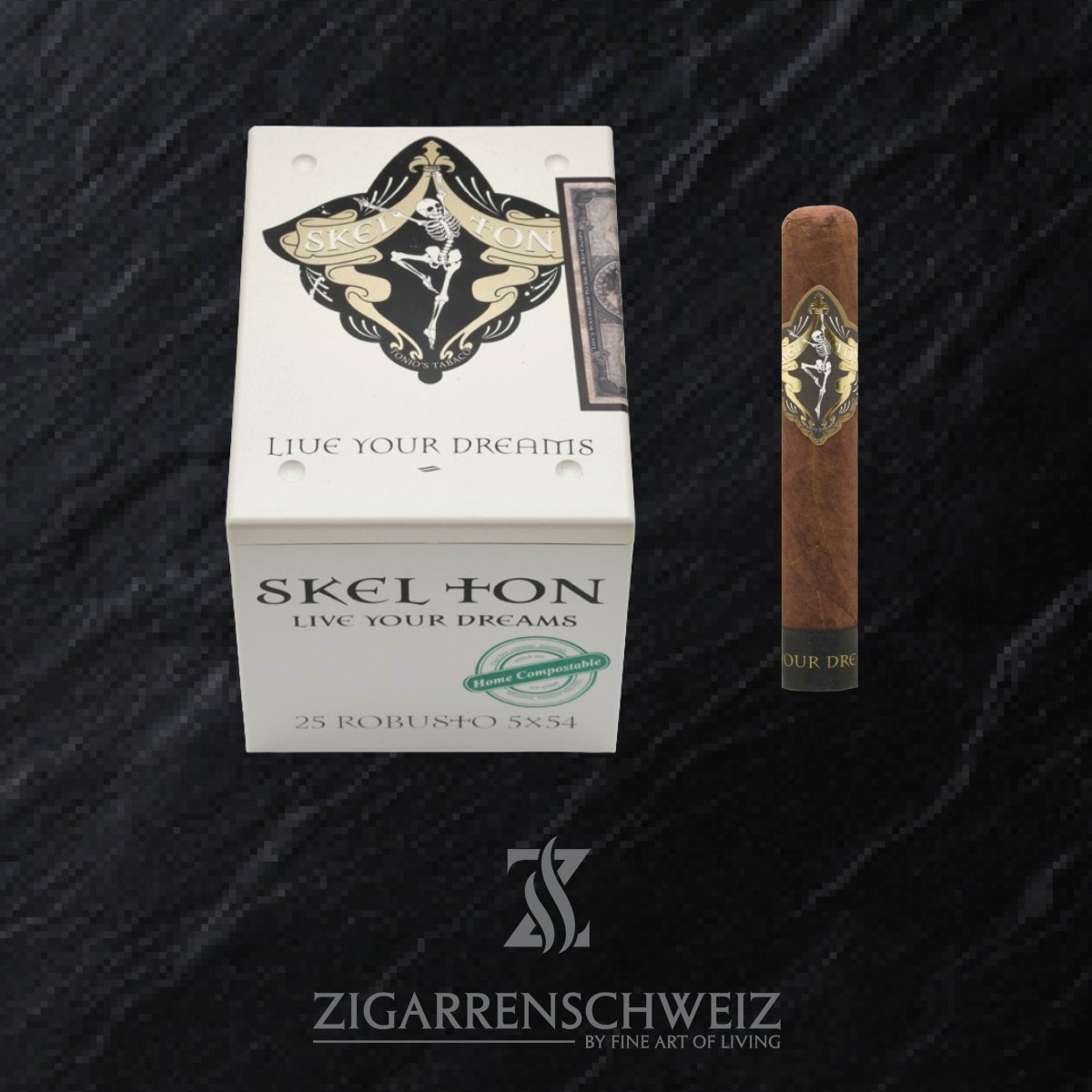 Skel Ton Live your Dreams Robusto - Zigarrenschweiz Online Zigarren Boutique - 