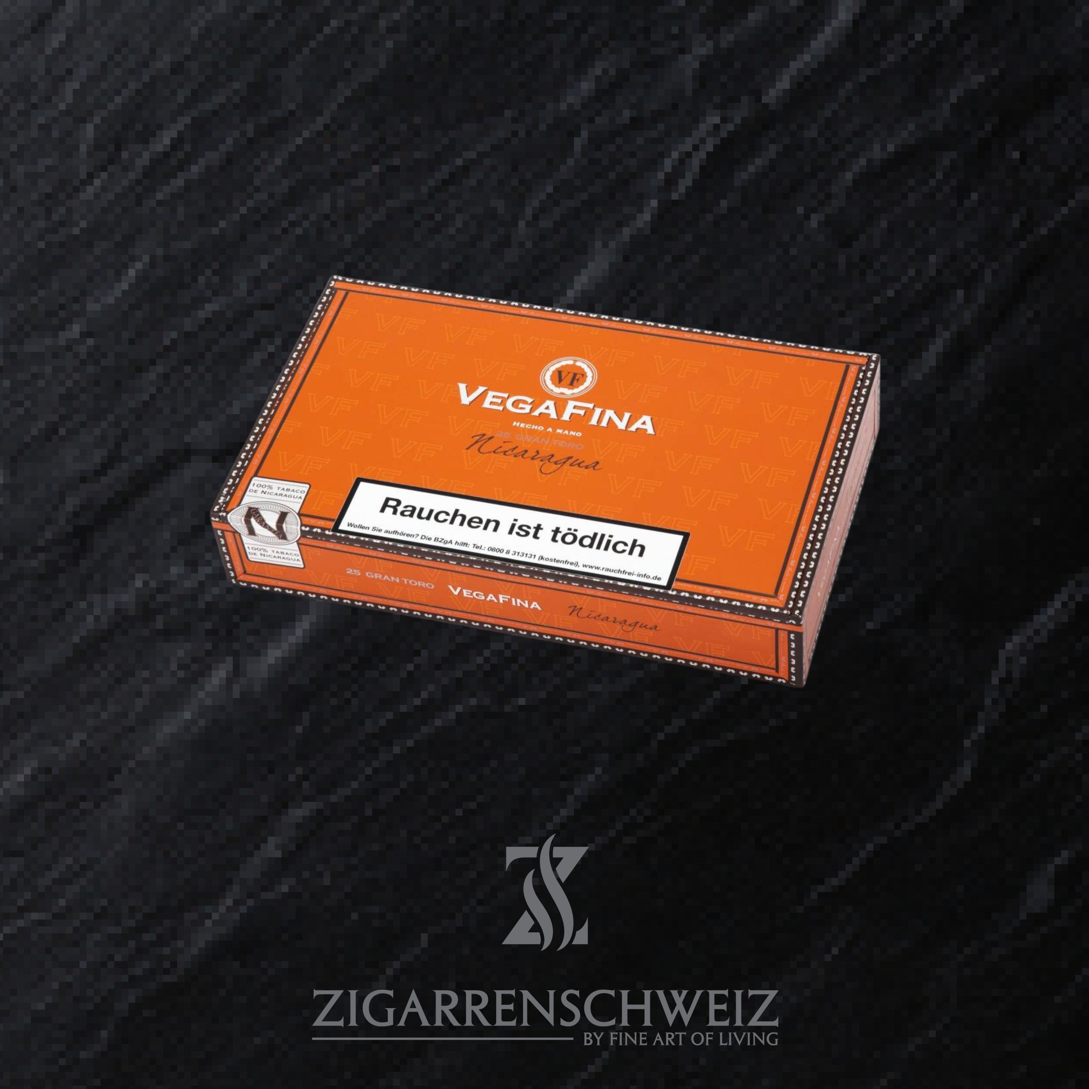 geschlossene Kiste Vega Fina Nicaragua Zigarren im Gran Toro Format