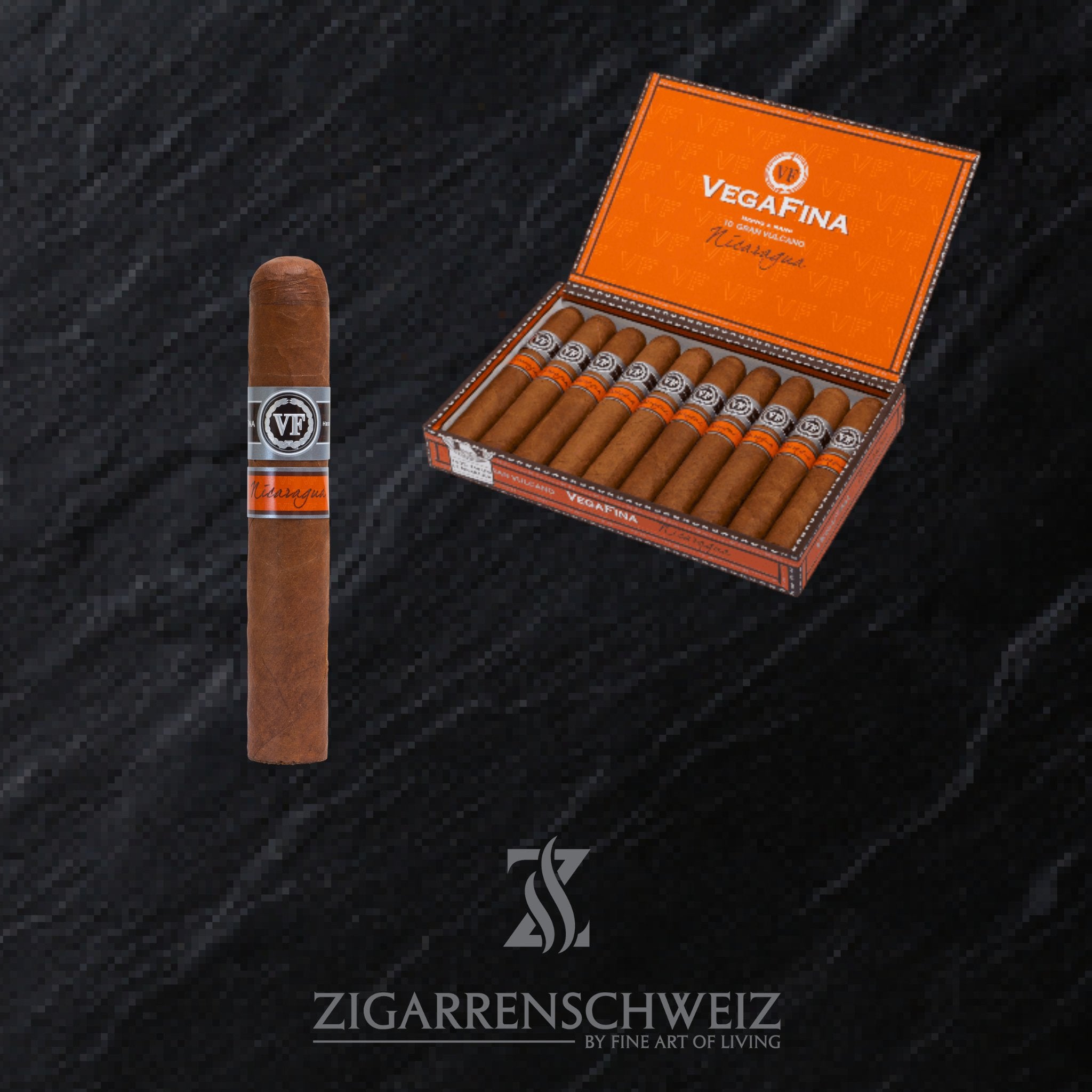 offene Kiste Vega Fina Nicaragua Zigarren im Gran Vulcano Format