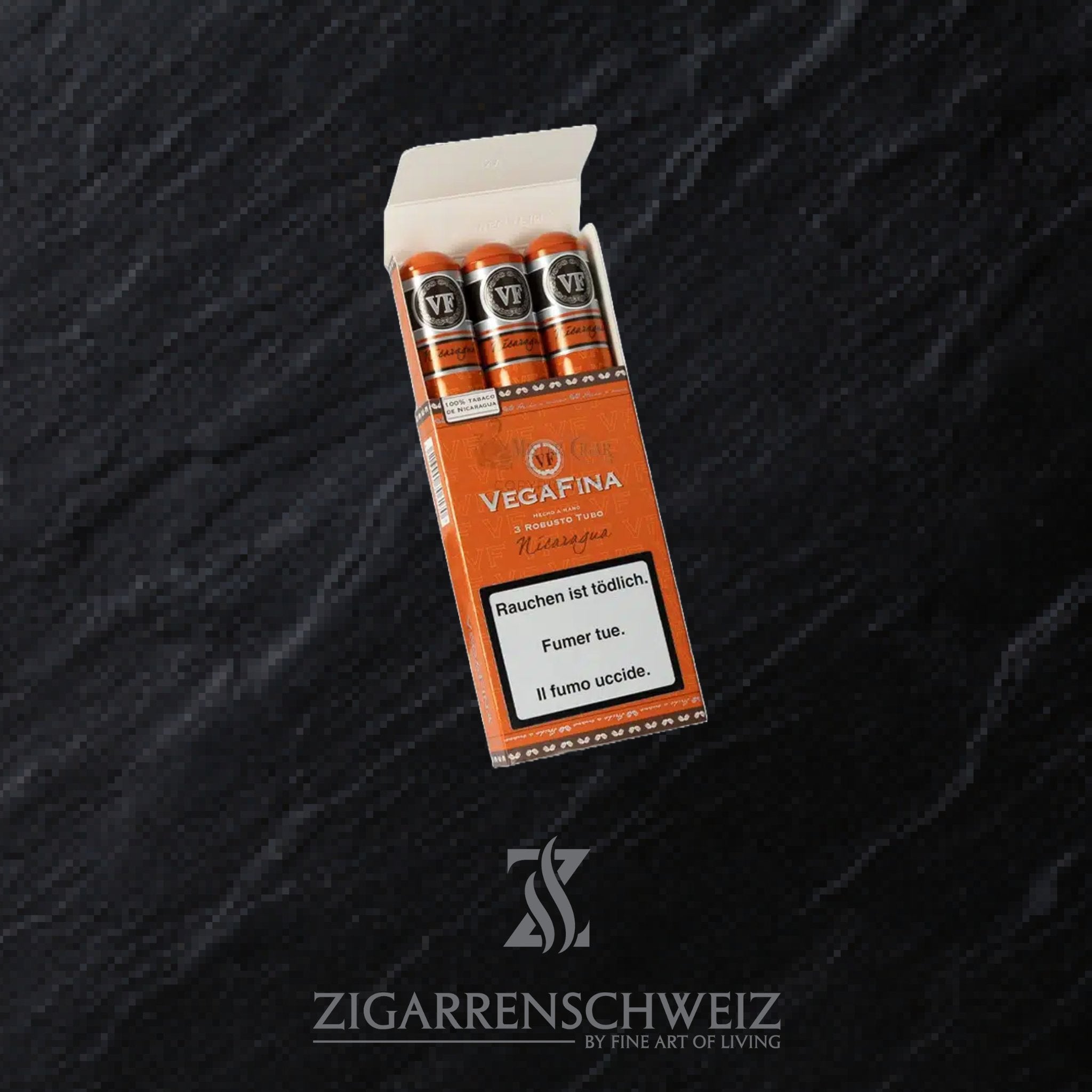 3er Etui Vega Fina Nicaragua Zigarren im Robusto Format