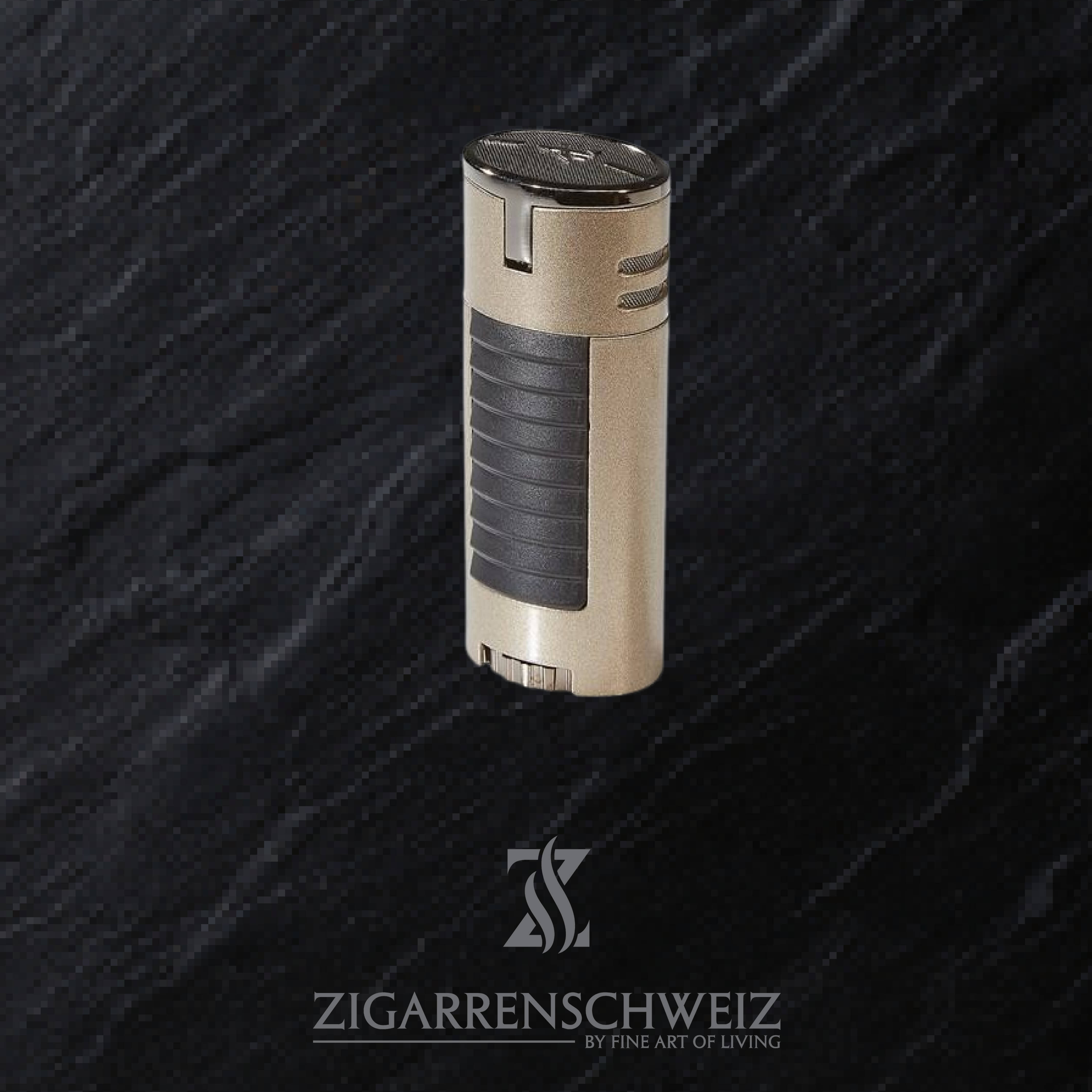 Xikar HP4 Jet Flame Butan Gas Zigarren Feuerzeug für Zigarren / Deckel geschlossen / Farbe: Sandstein