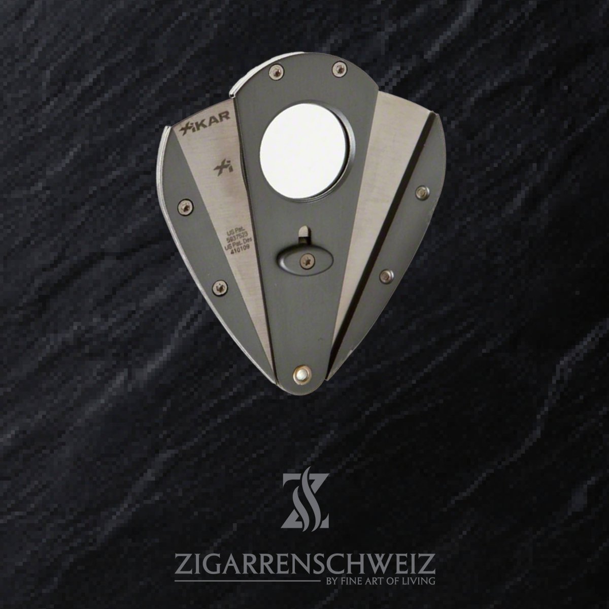 EKNA Zigarrenschneider Set – 2-teilig Aus Edelstahl, Für Alle Zigarrentypen Bis 1,9 Cm Dicke
