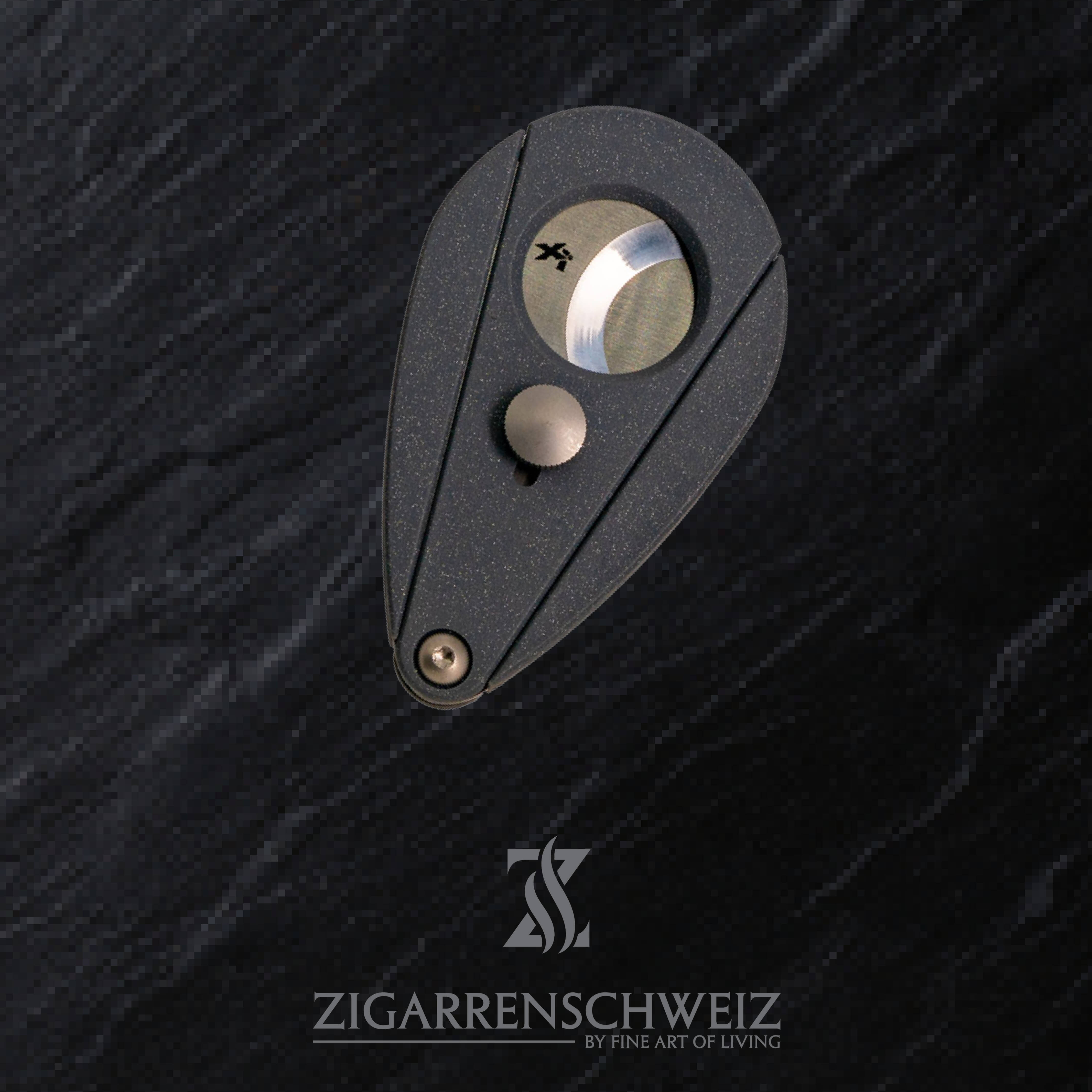 Xikar Xi2 Cutter für Zigarren Granit grau Optik geschlossen, Edelstahl Klingen