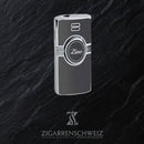 Zino Jet Flame Feuerzeug mit Lederetui - Zigarrenschweiz Online Zigarren Boutique - 
