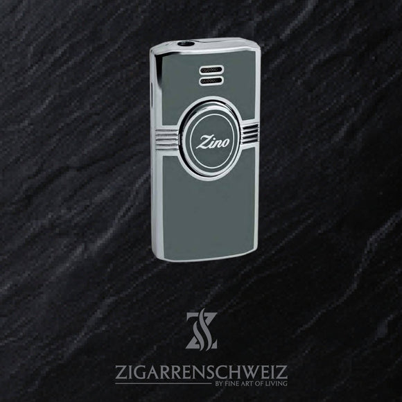 Zino Jet Flame Feuerzeug mit Lederetui - Zigarrenschweiz Online Zigarren Boutique - 