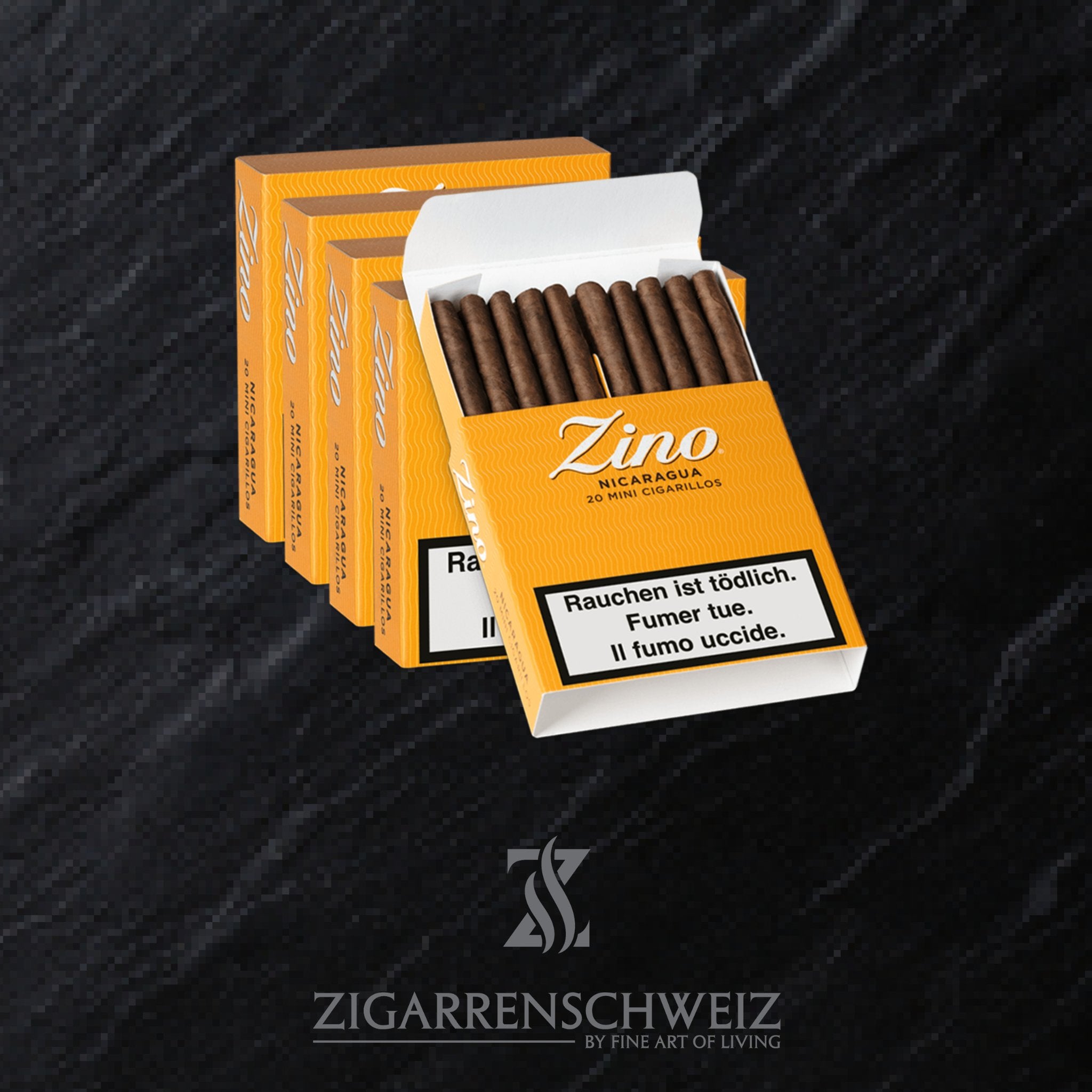 Zino Nicaragua Cigarillos Yellow Zigarren 5er Pack a 20 Cigarillos