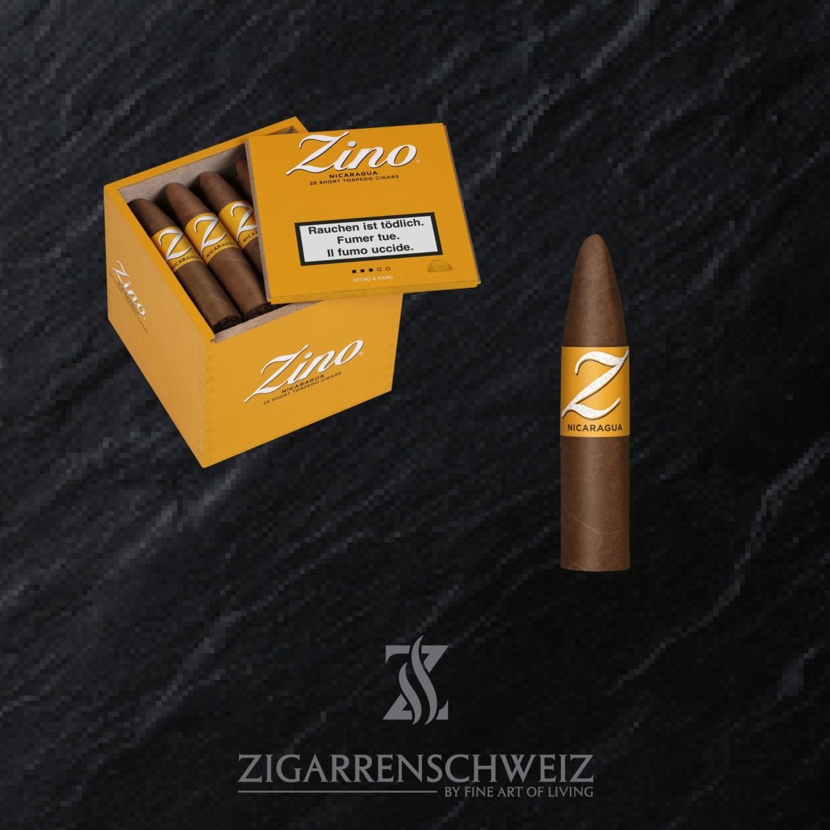 Zino Nicaragua Short Torpedo Zigarren - Zigarrenschweiz Online Zigarren Boutique - 