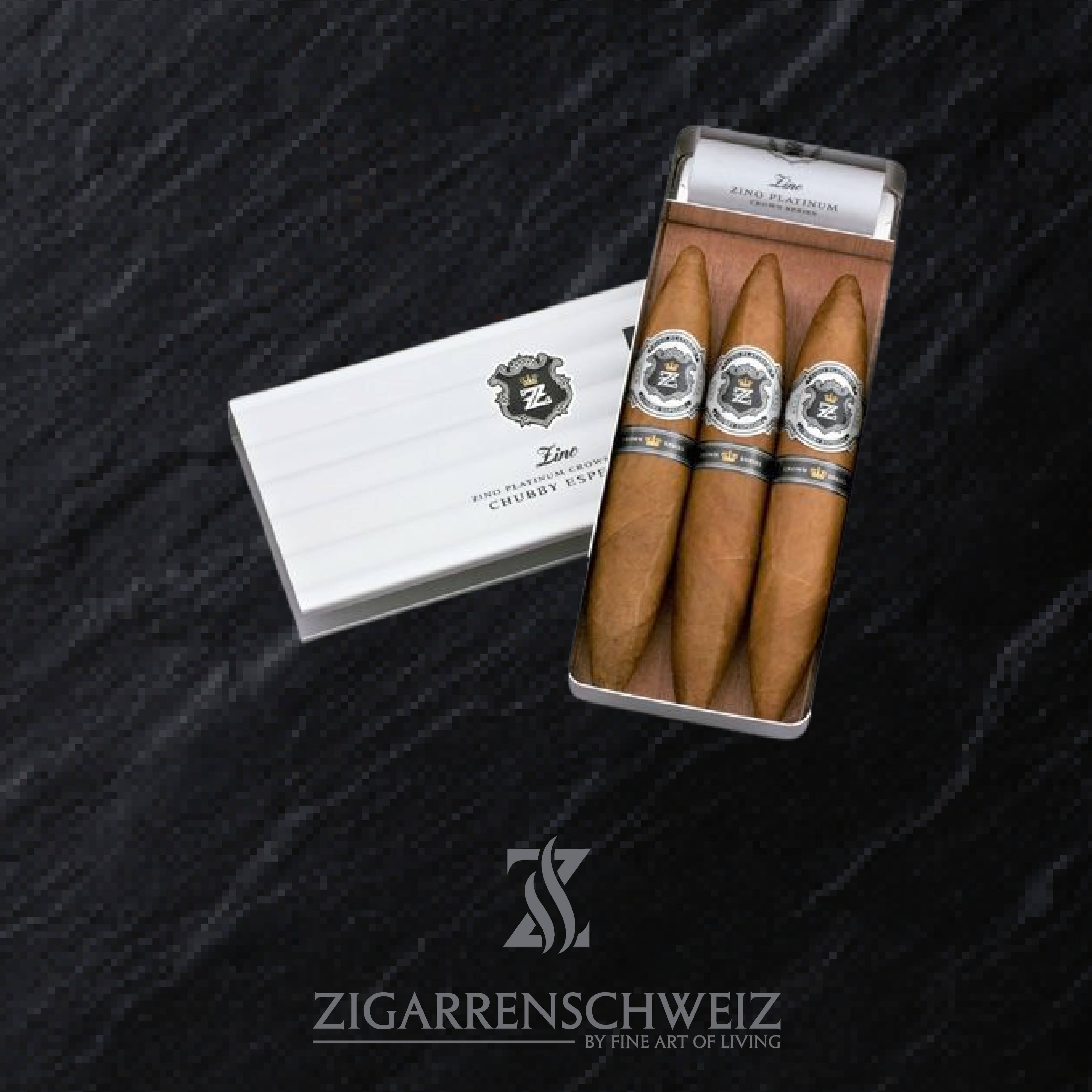 Geschmacksprofil der Zino Platinum Crown Series Chubby Especial Zigarren 3er Etui