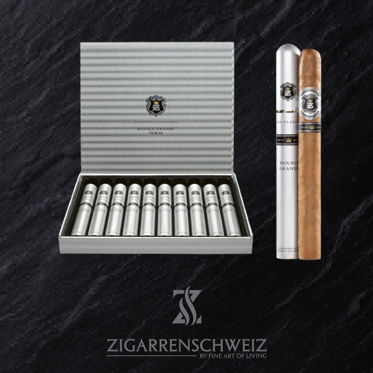 Zino Platinum Crown Series Double Grande Tubos - Zigarrenschweiz Online Zigarren Boutique - 
