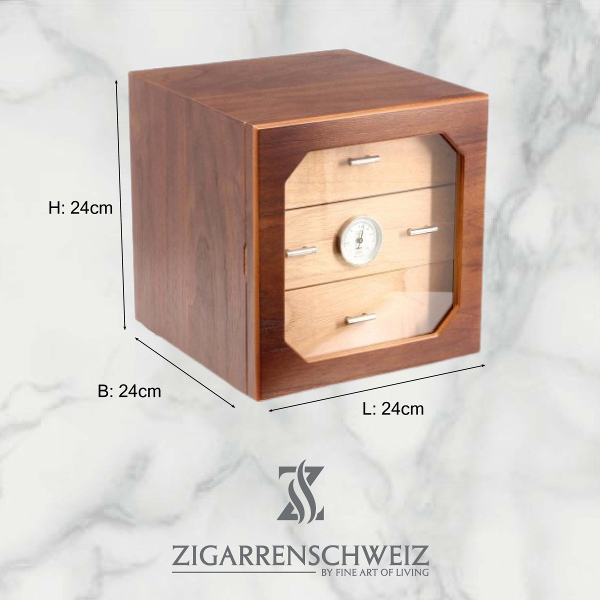 Adorini Chianti medium Deluxe Humidor - bis 120 Robusto Zigarren - Zigarrenschweiz Online Zigarren Boutique - 