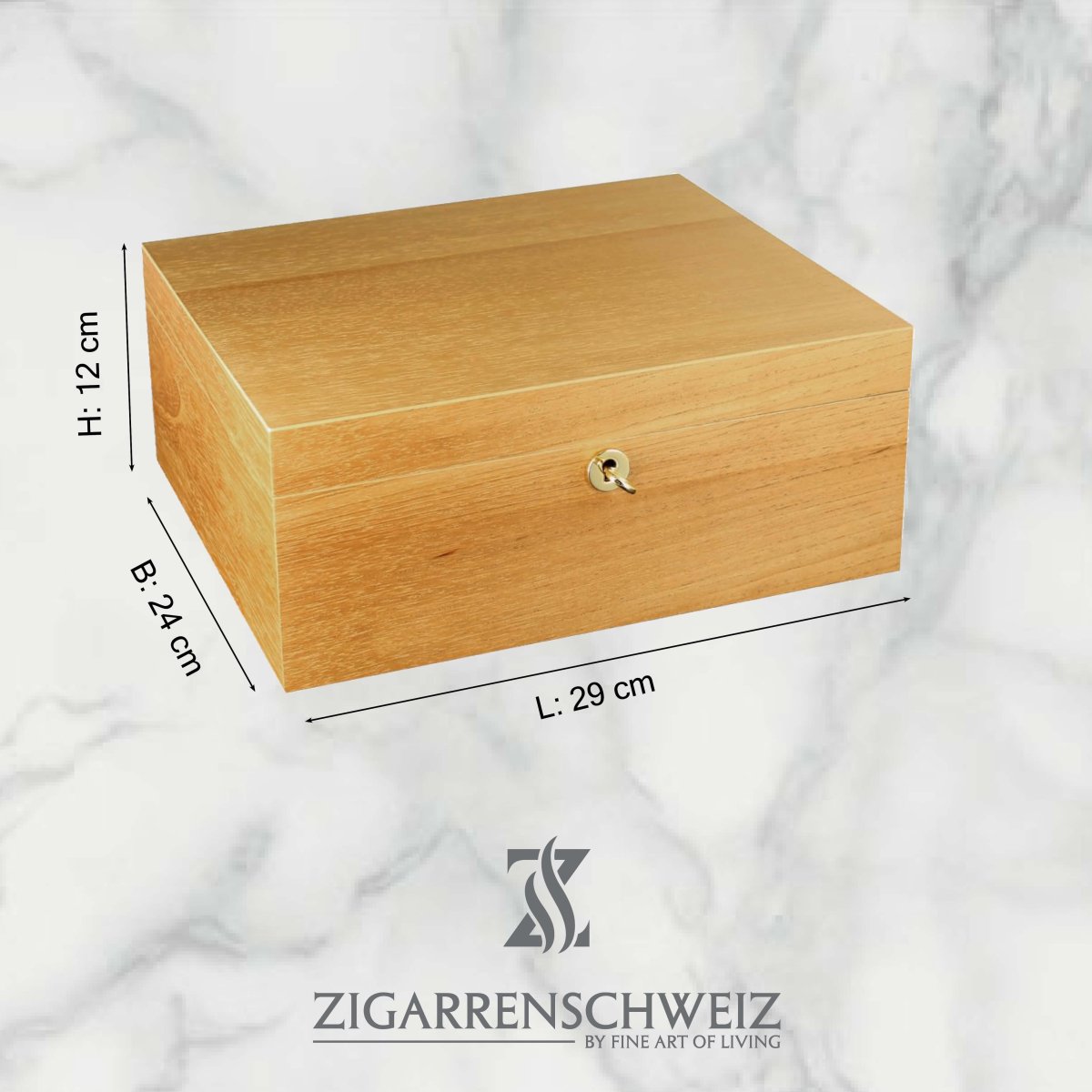 Adorini Cedro Deluxe Humidor - Grösse M für 75 Zigarren - Zigarrenschweiz Online Zigarren Boutique - 