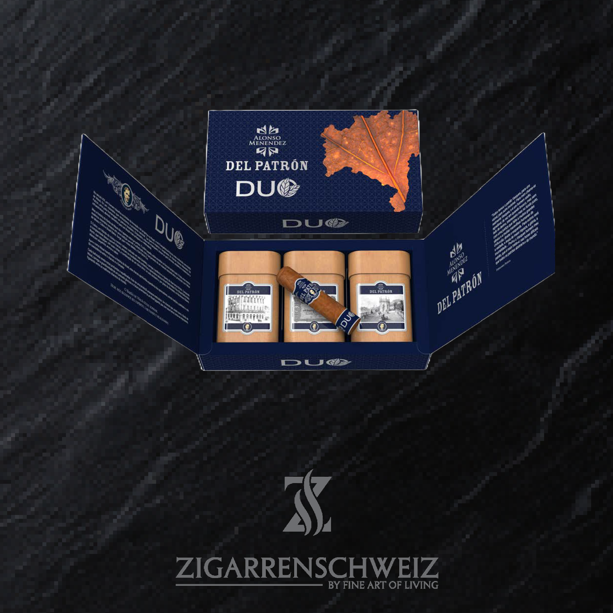 Dona Flor Del Patrón DUO Gordito Zigarrenbox aus Zedernholz