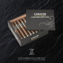 Camacho Limited Edition 2026 Holzkiste geöffnet mit 15 handgerollten Perfecto Zigarren