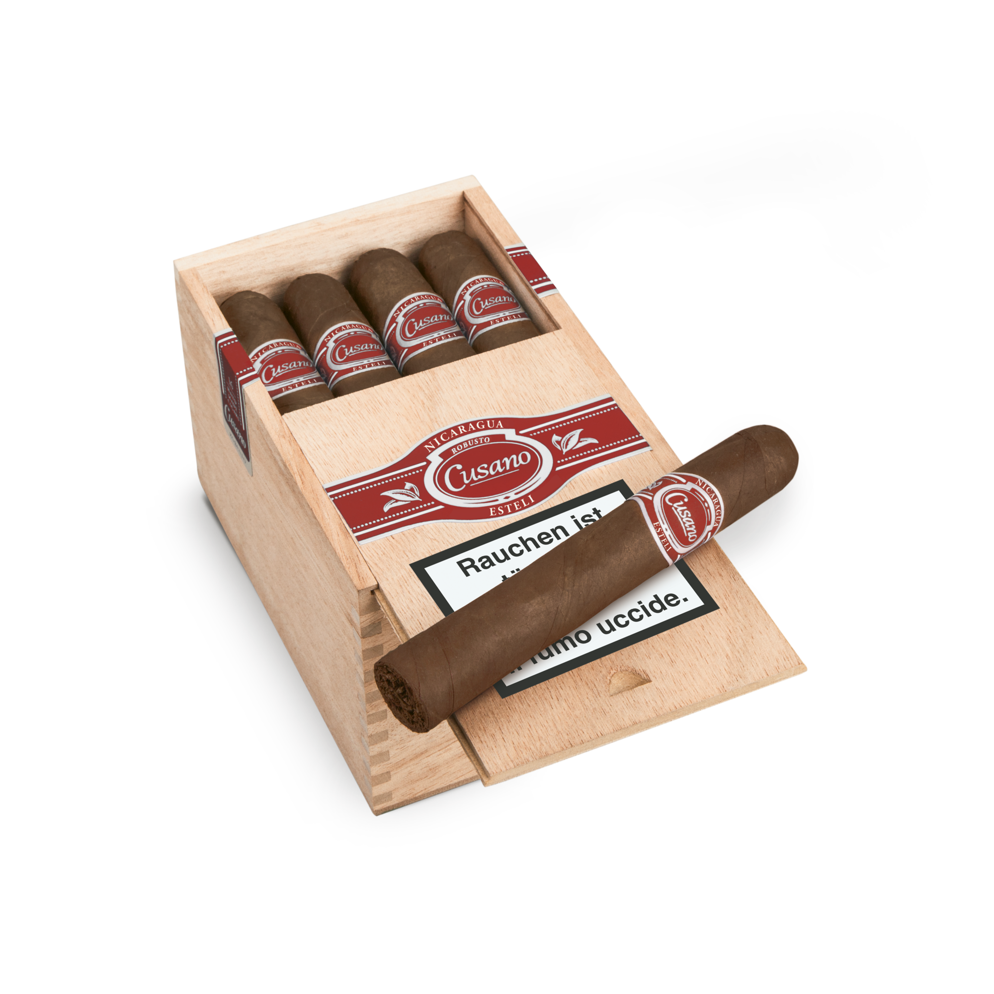 16er Kiste Cusano Dominicana Nicaragua Robusto Zigarren, Box geöffnet