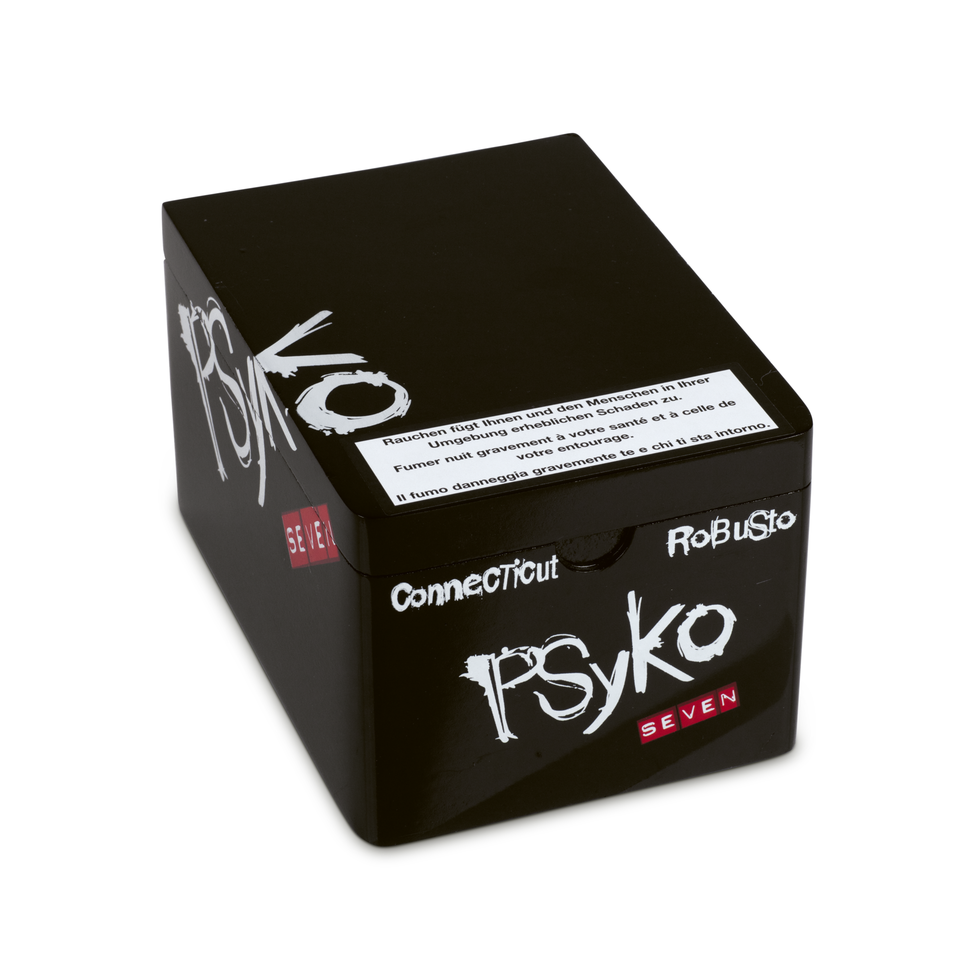 Psyko Seven Connecticut Robusto Zigarren Box geschlossen