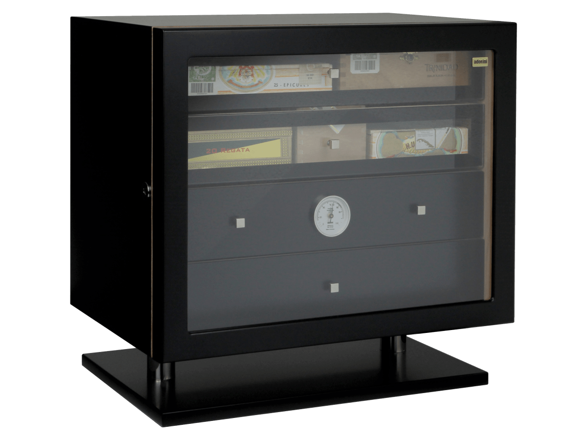Adorini Varese Deluxe Humidor - schwarz für 500 Zigarren - Zigarrenschweiz Online Zigarren Boutique - 