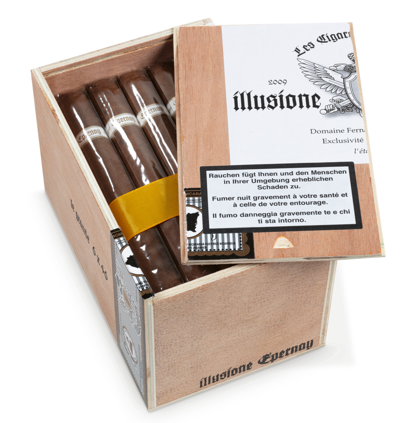 25er Kiste Illusione Eperney Le Grande Zigarre, Box geöffnet