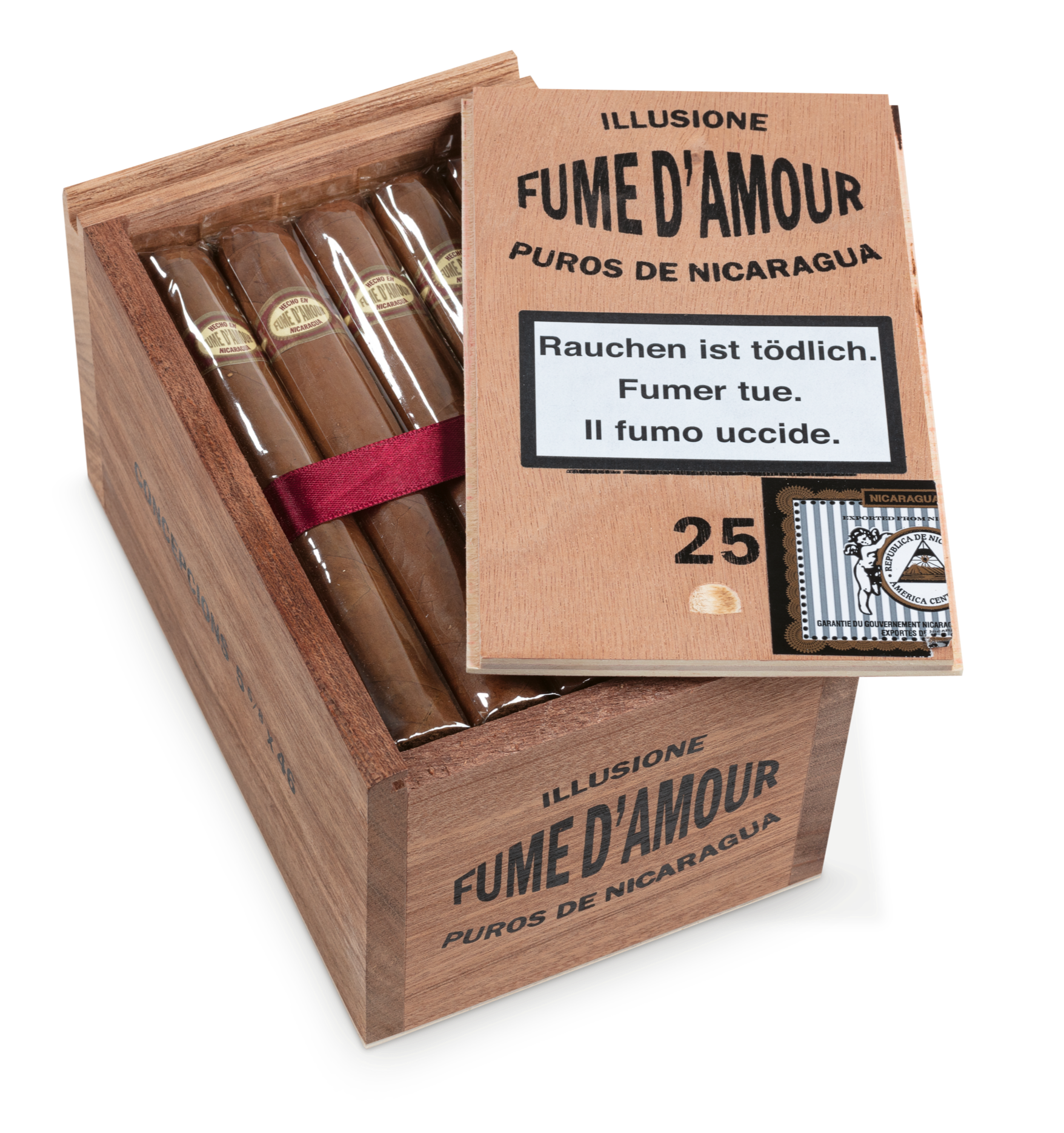 25er Kiste Illusione Fume d'Amour Concepcions Zigarren, Box geöffnet