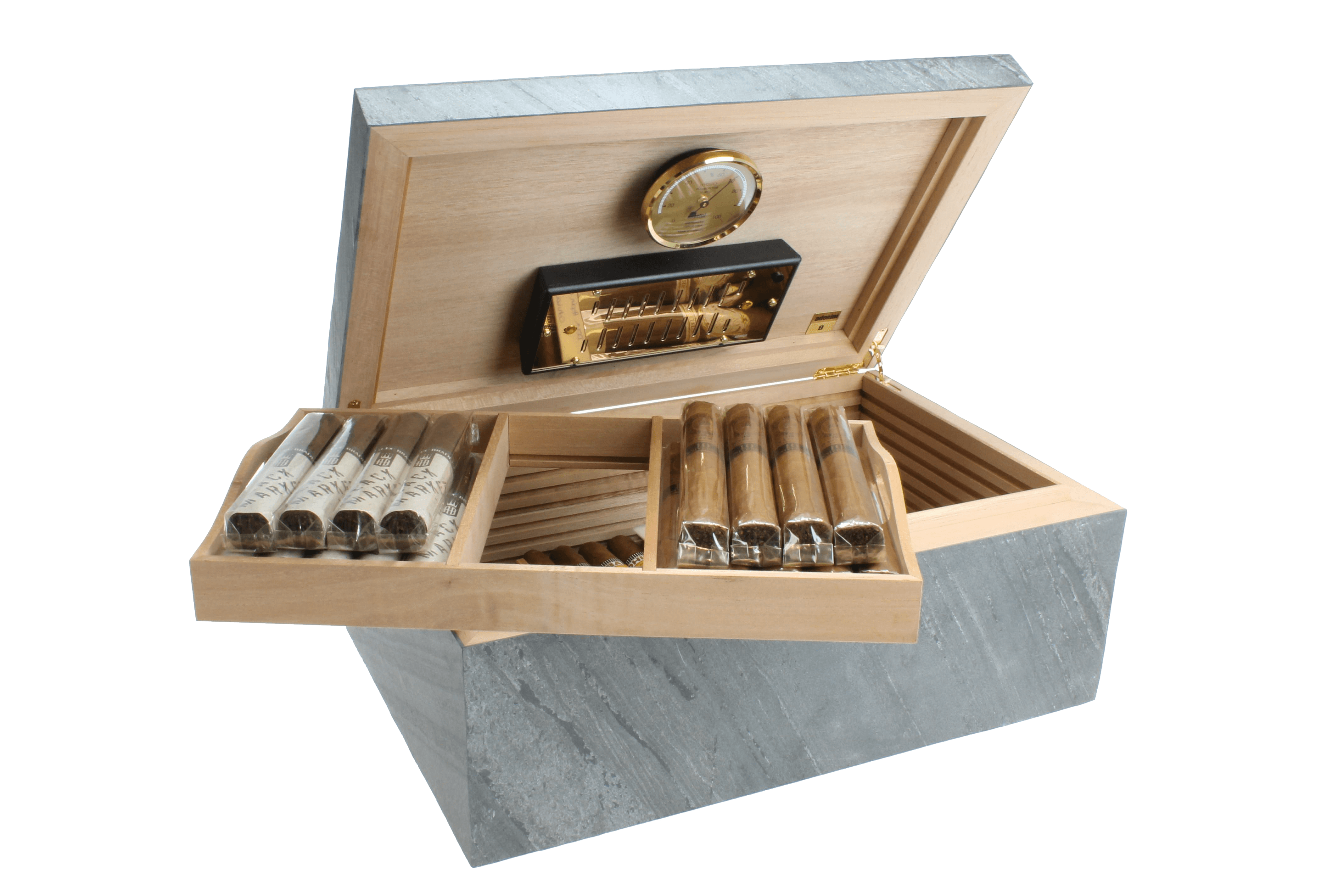 Adorini Black Slate Deluxe Humidor für 150 Zigarren