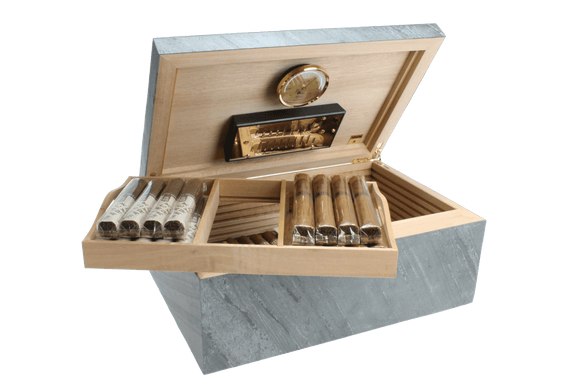 Adorini Black Slate Deluxe Humidor für 150 Zigarren - Zigarrenschweiz Online Zigarren Boutique - 