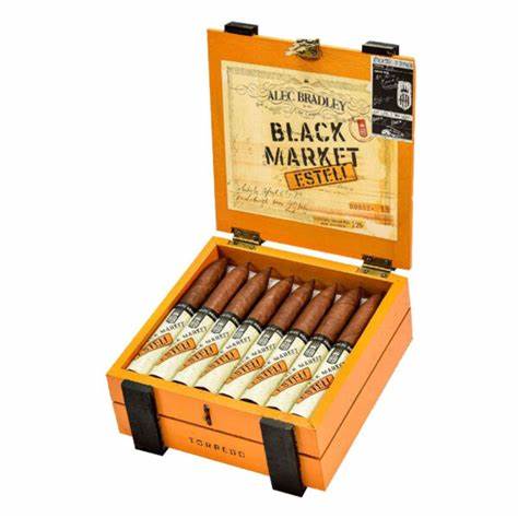 Alec Bradley Black Market Esteli Torpedo, 25er Zigarrenksite geöffnet