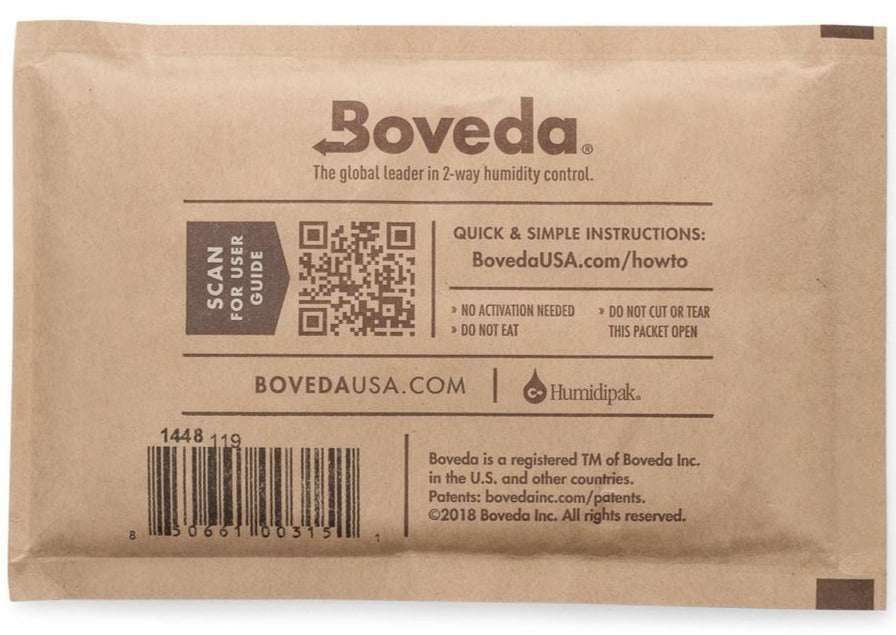 Boveda Humidity Pack Rückseite