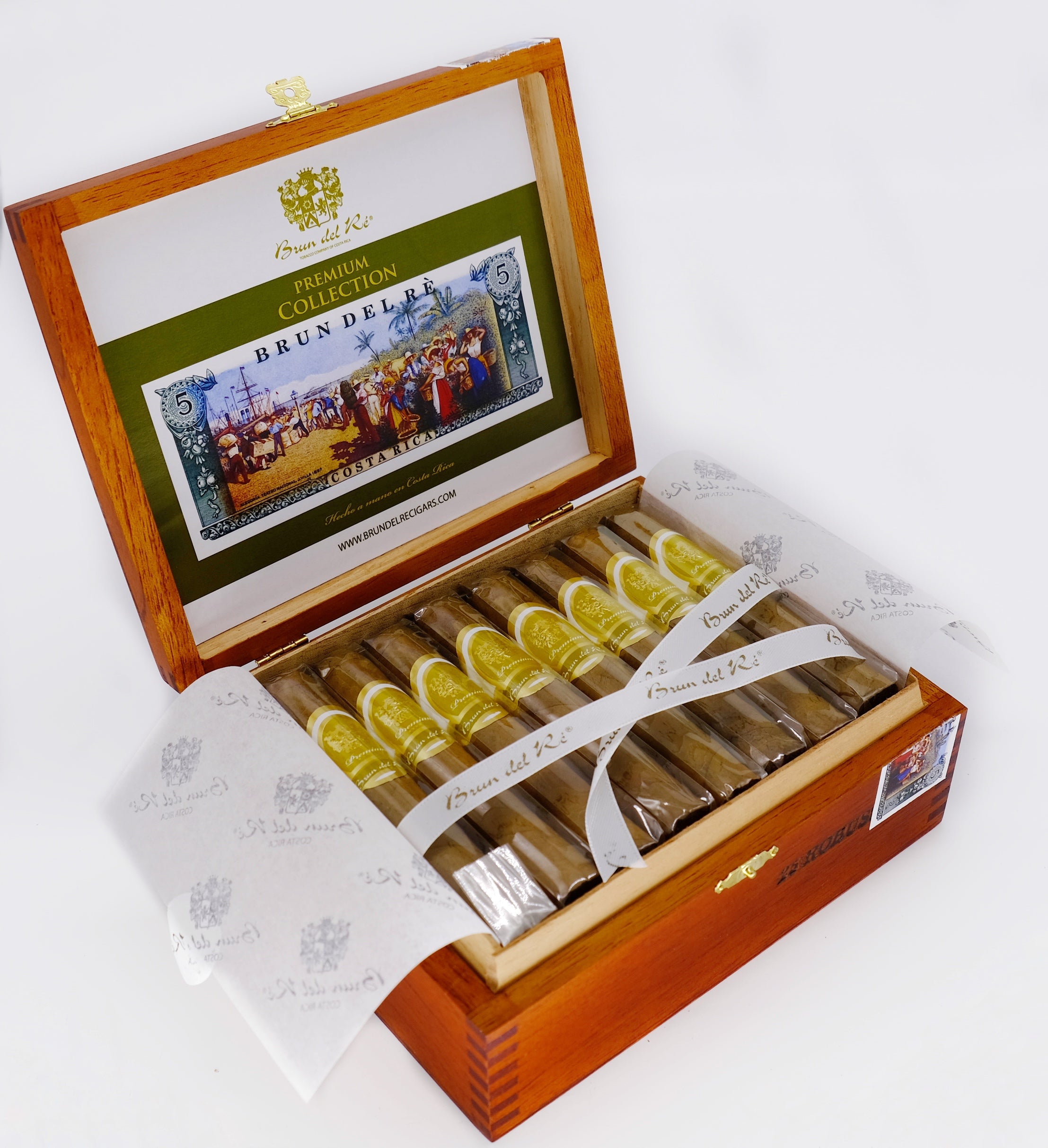 Brun del Re Premium Collection Robusto, 25er Zigarren Kiste geöffnet