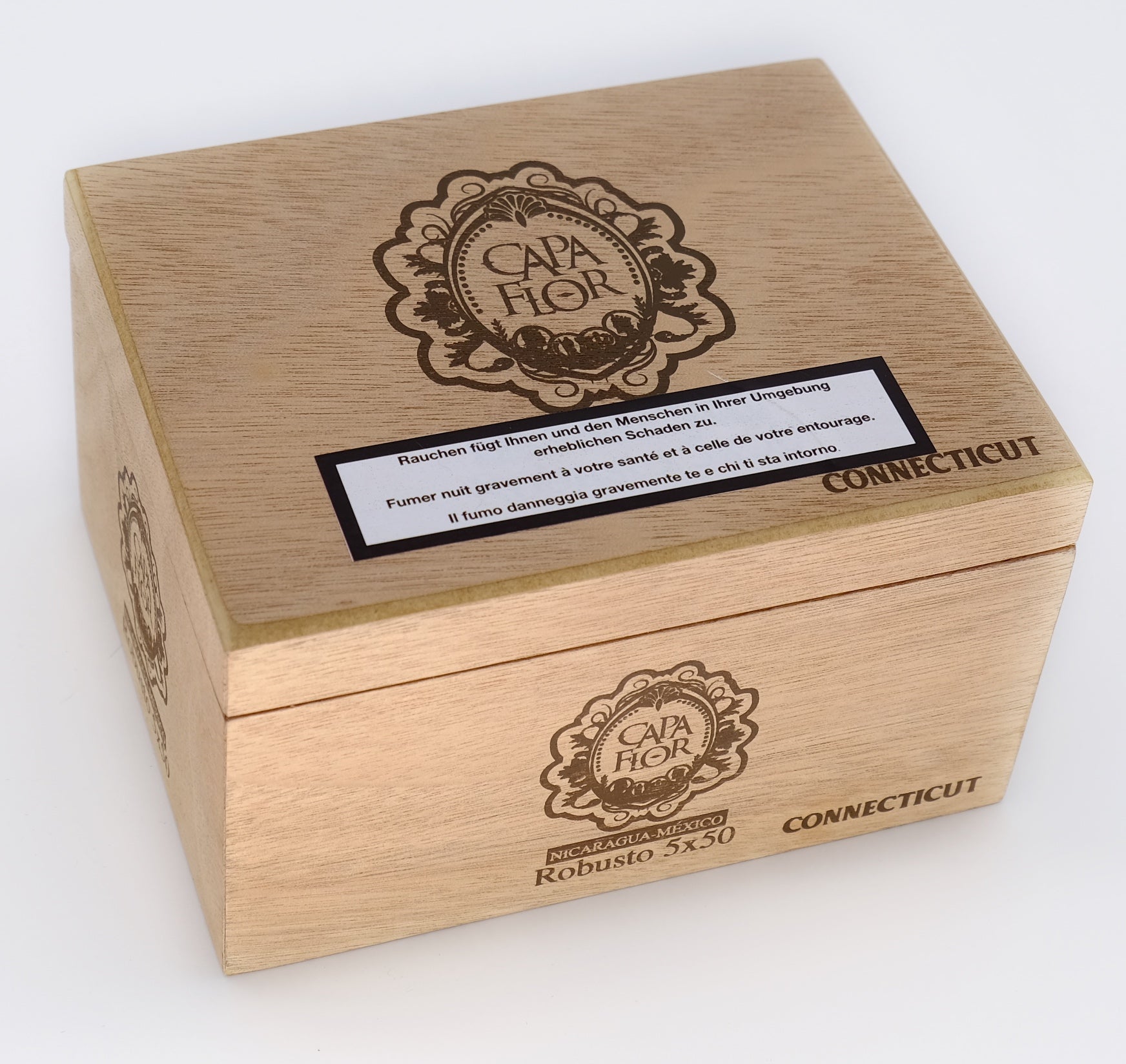 20er Kiste Capa Flor Connecticut Robusto Zigarren, Box verschlossen