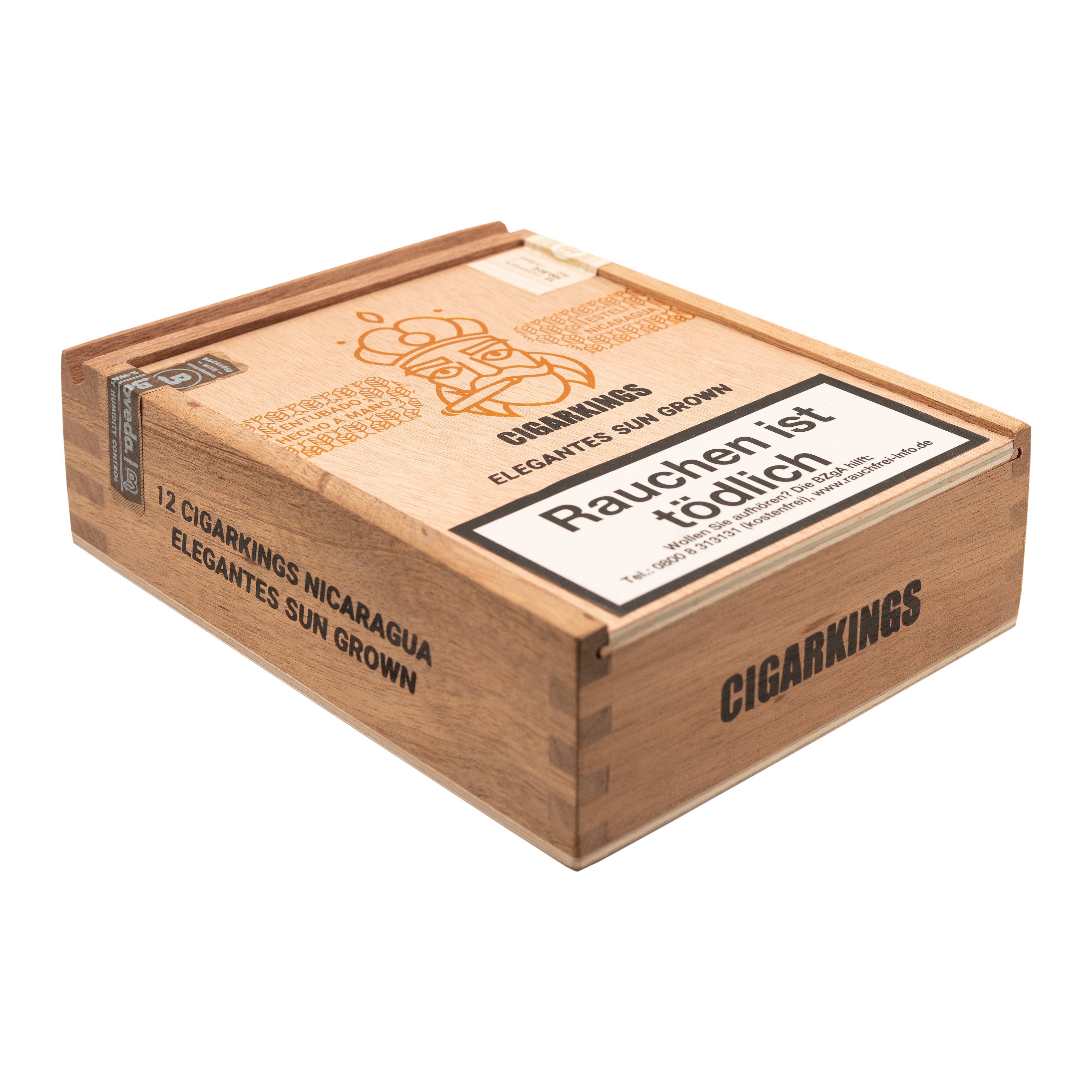 CigarKings Sun Grown Elegantes Zigarren Kiste Seitenansicht