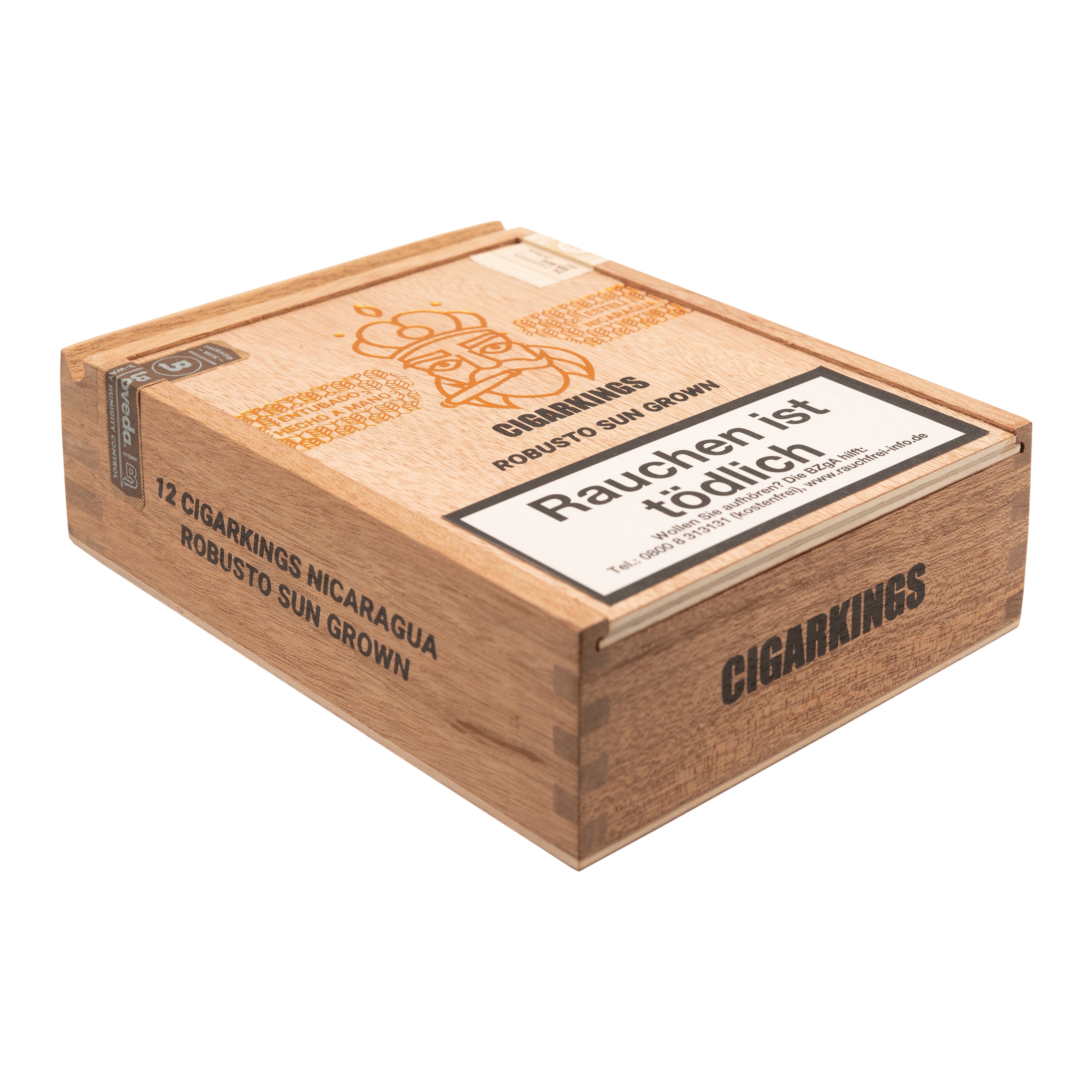 CigarKings Sun Grown Robusto Zigarrenkiste Seitenansicht