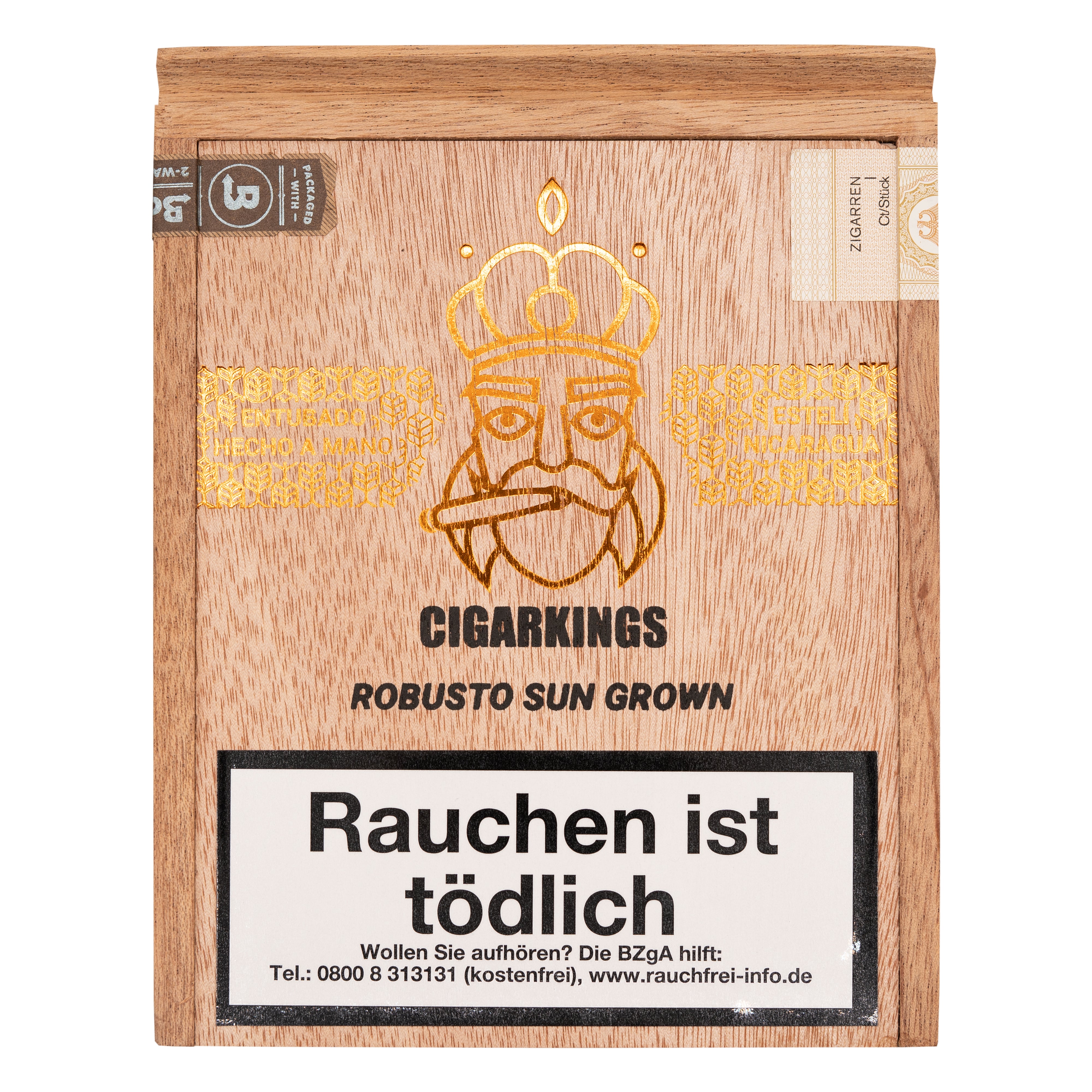 CigarKings Sun Grown Robusto Zigarren Kiste Cover