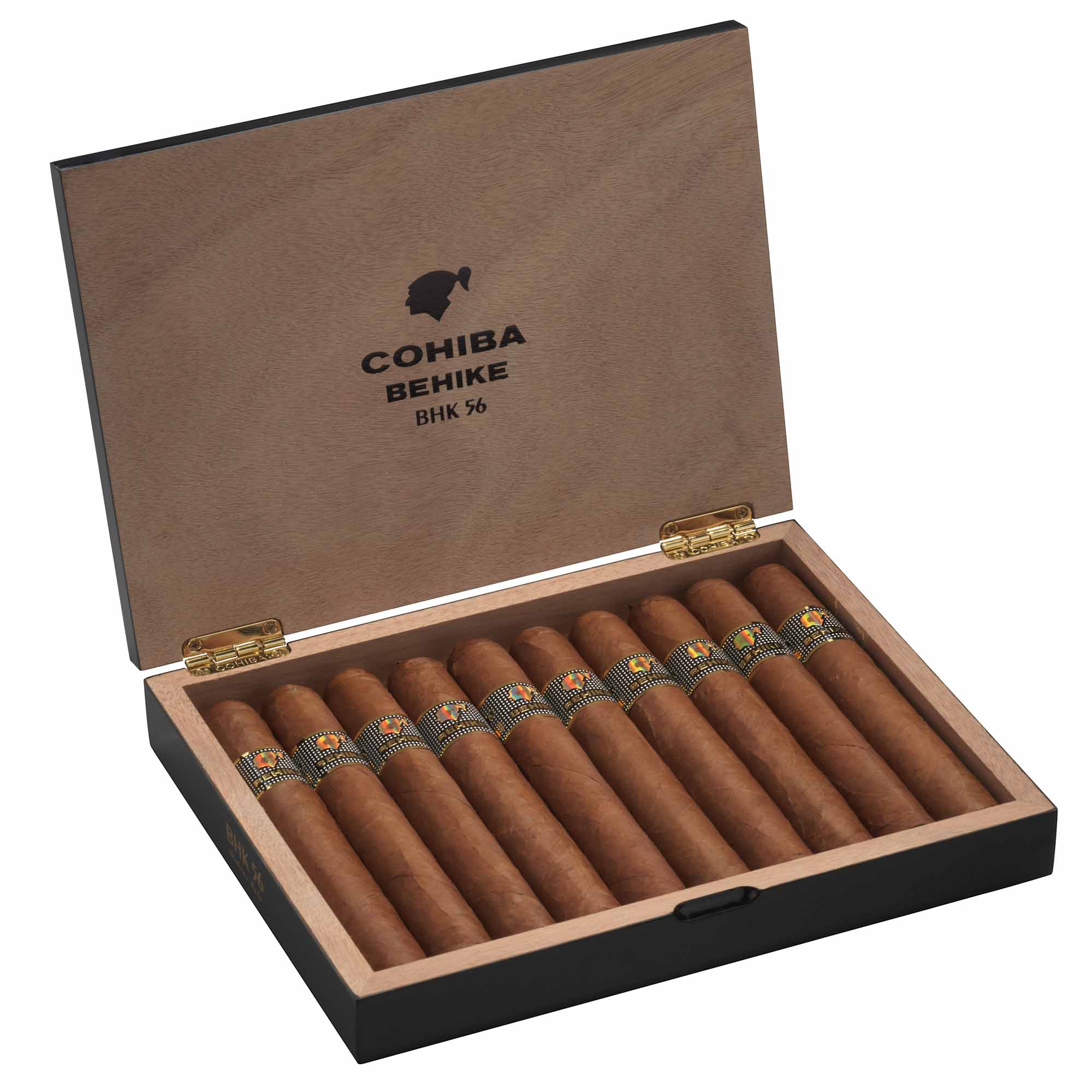 Cohiba Behike 56 Zigarre im Laguito No6 Format 10er Box geöffnet