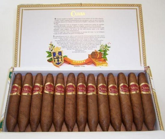 Cuaba Divinos Figurado Zigarren 25er Box geöffnet