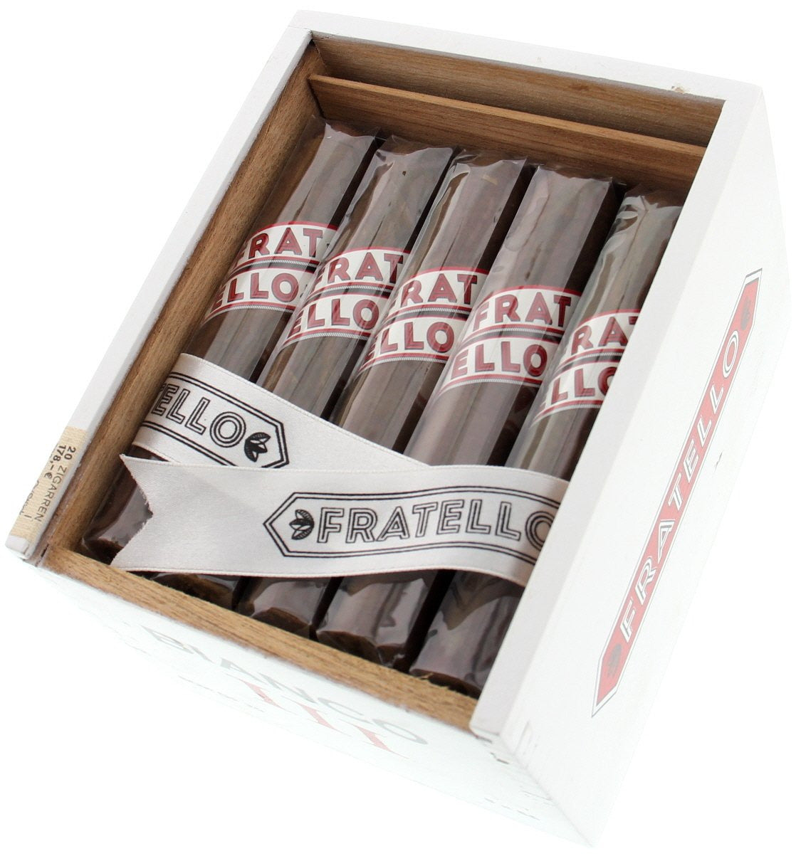 Fratello Bianco III Zigarre im Robusto Format Zigarrenbox geöffnet